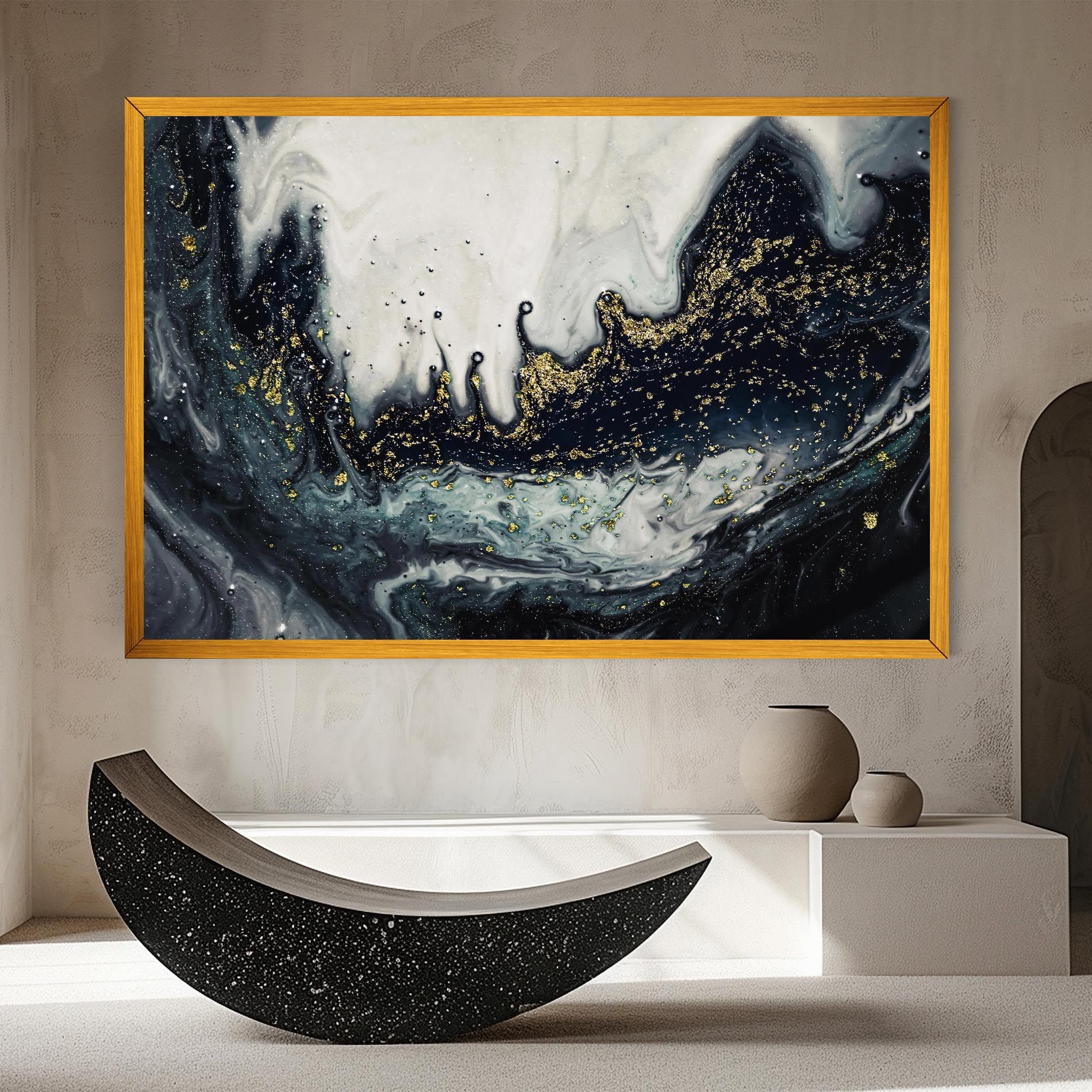 Abstract Black mockup 8