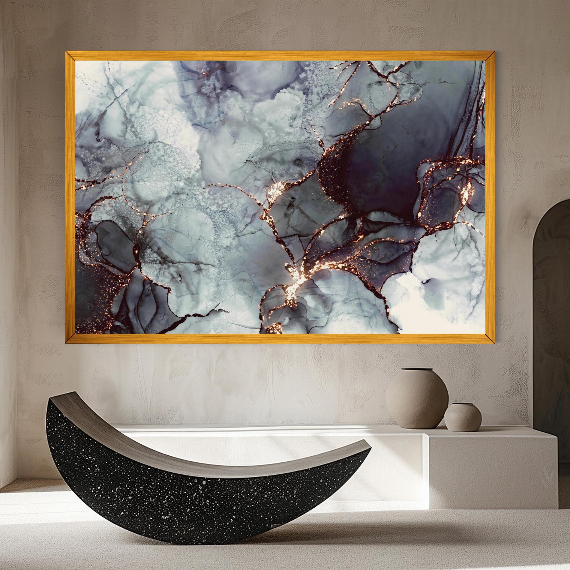 Vászonkép Abstract Gold Path mockup 8