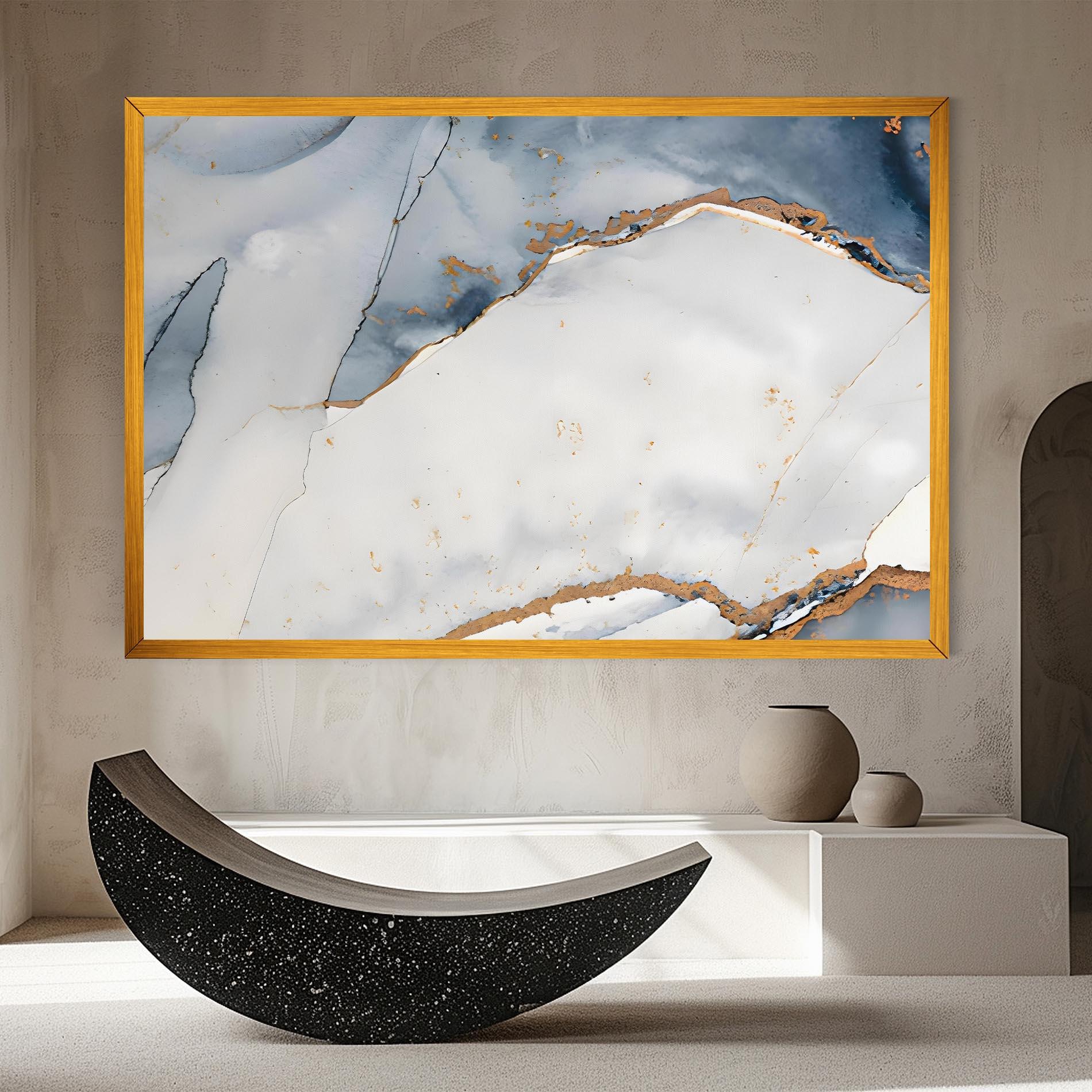 Vászonkép Blue Watercolor mockup 8