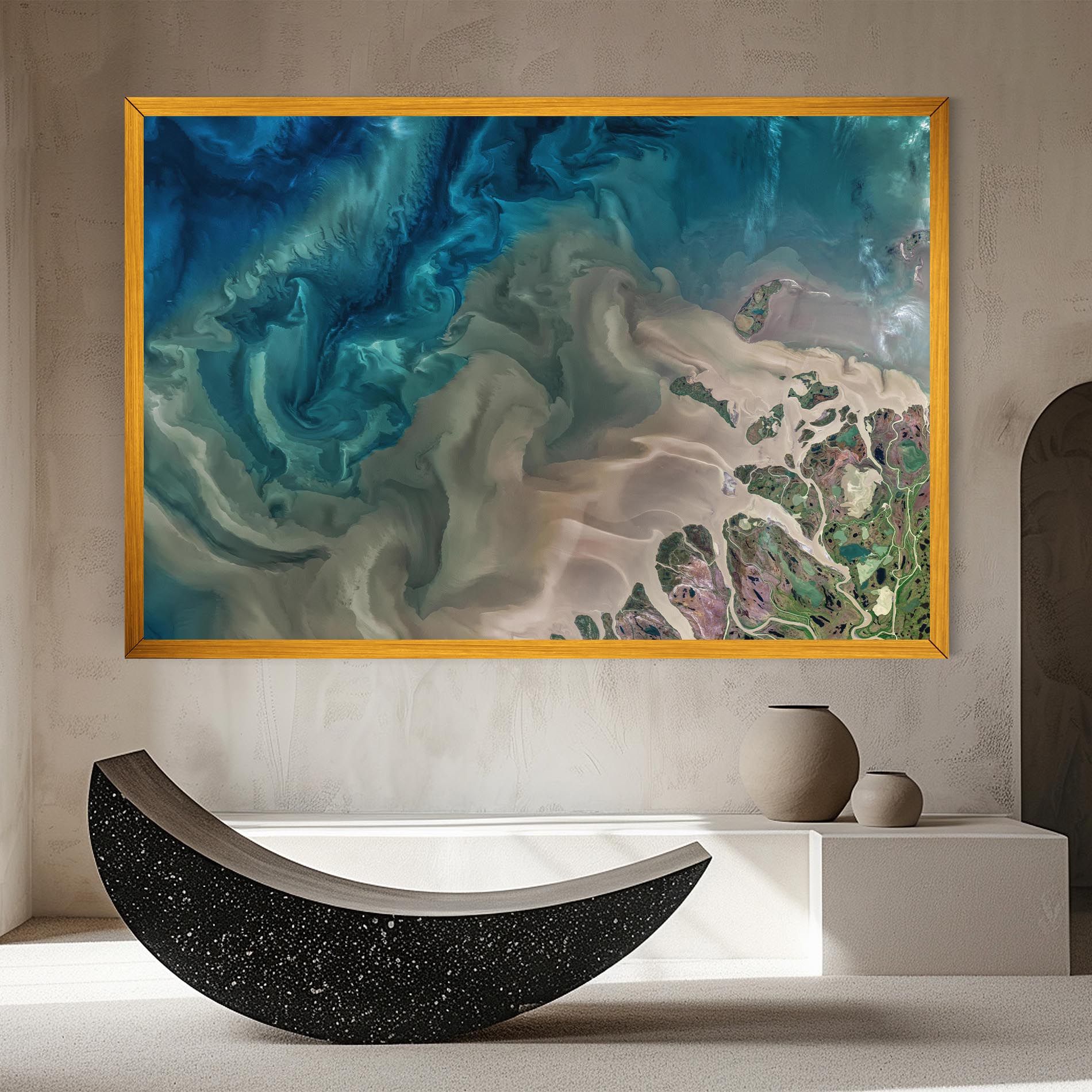 Ocean Blue Marble mockup 8