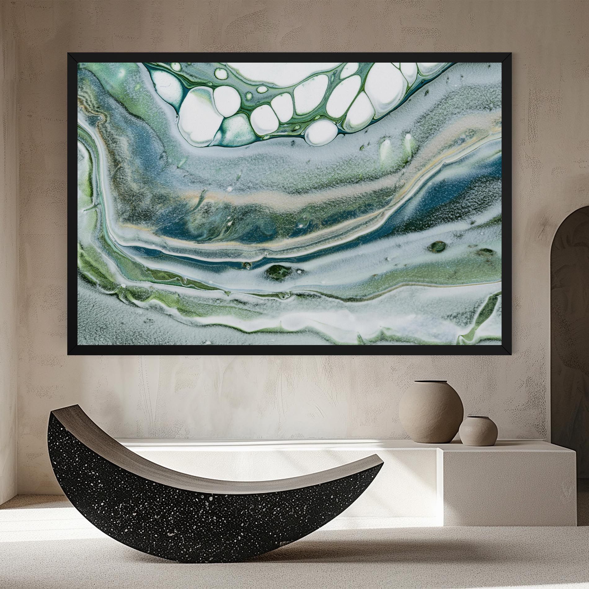 Dark Green Liquid mockup 8