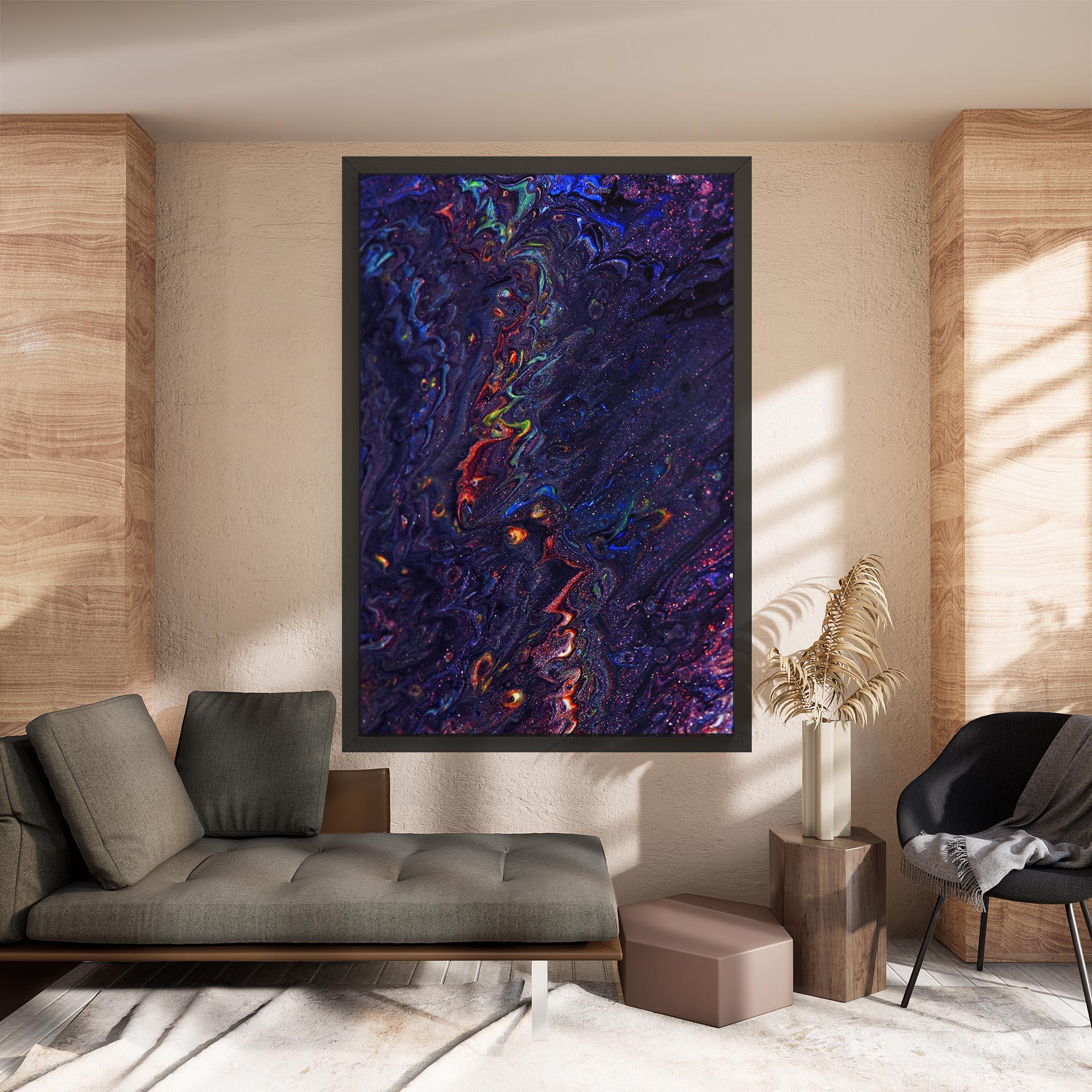 Vászonkép Dark Purple Texture mockup 8