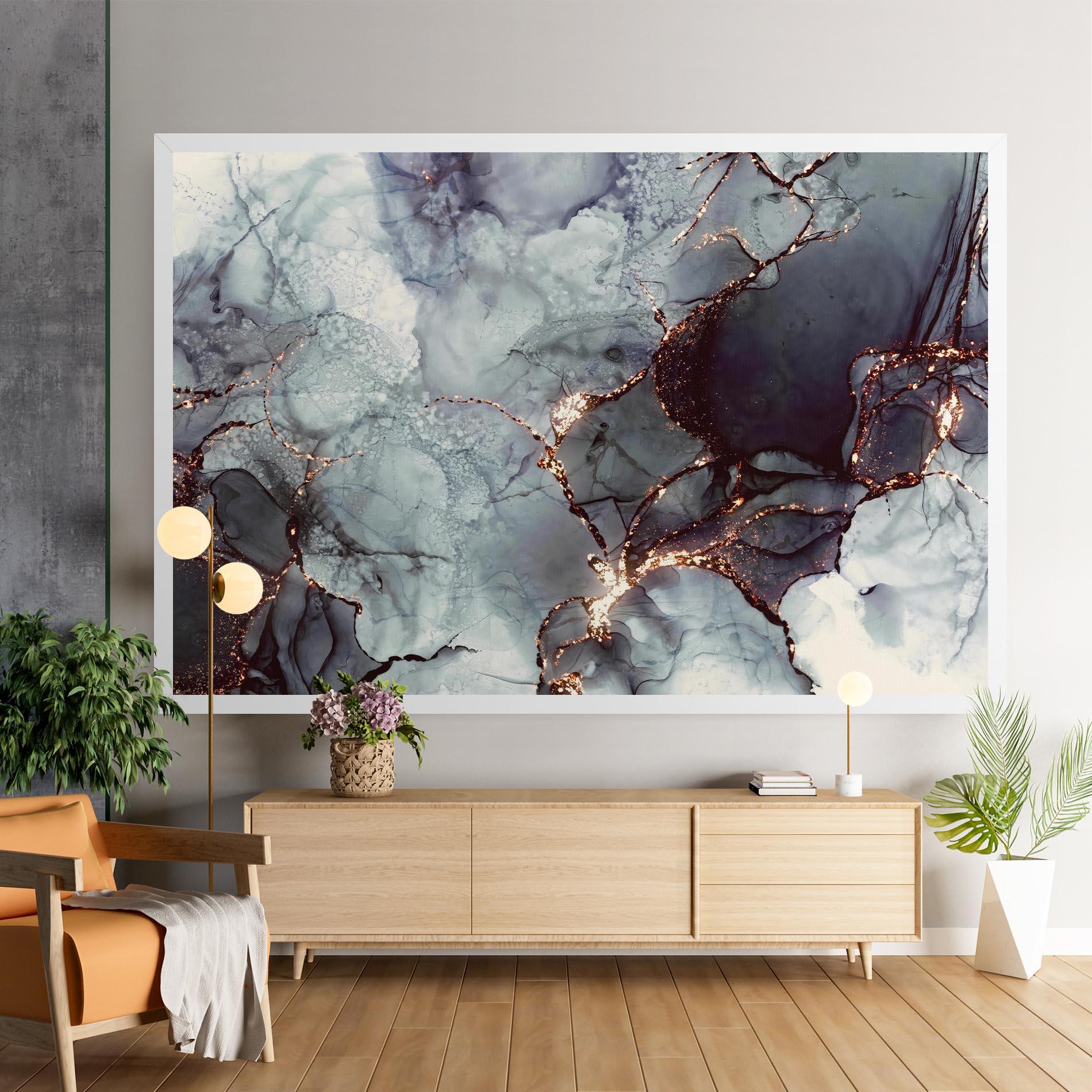 Vászonkép Abstract Gold Path mockup 9