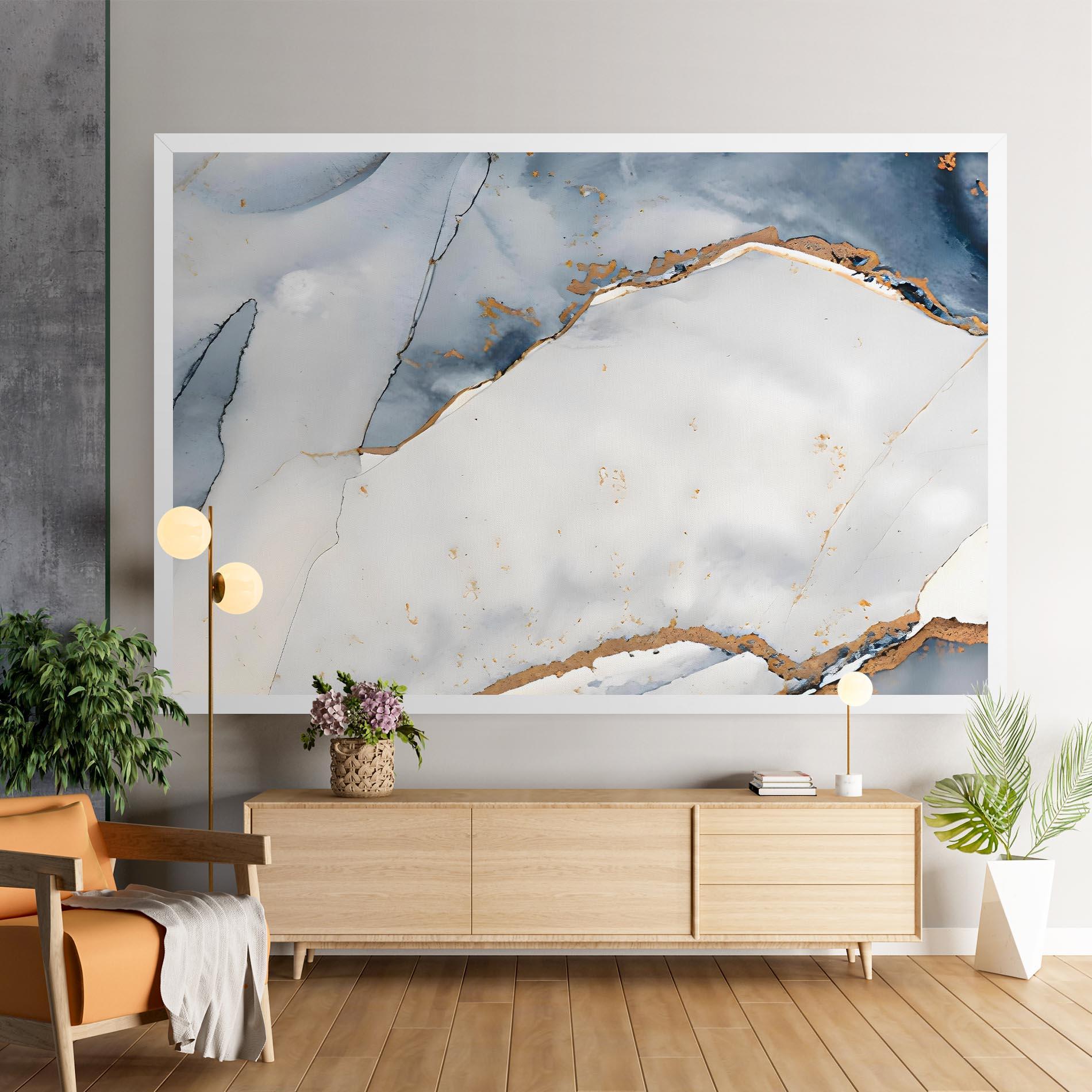 Vászonkép Blue Watercolor mockup 9