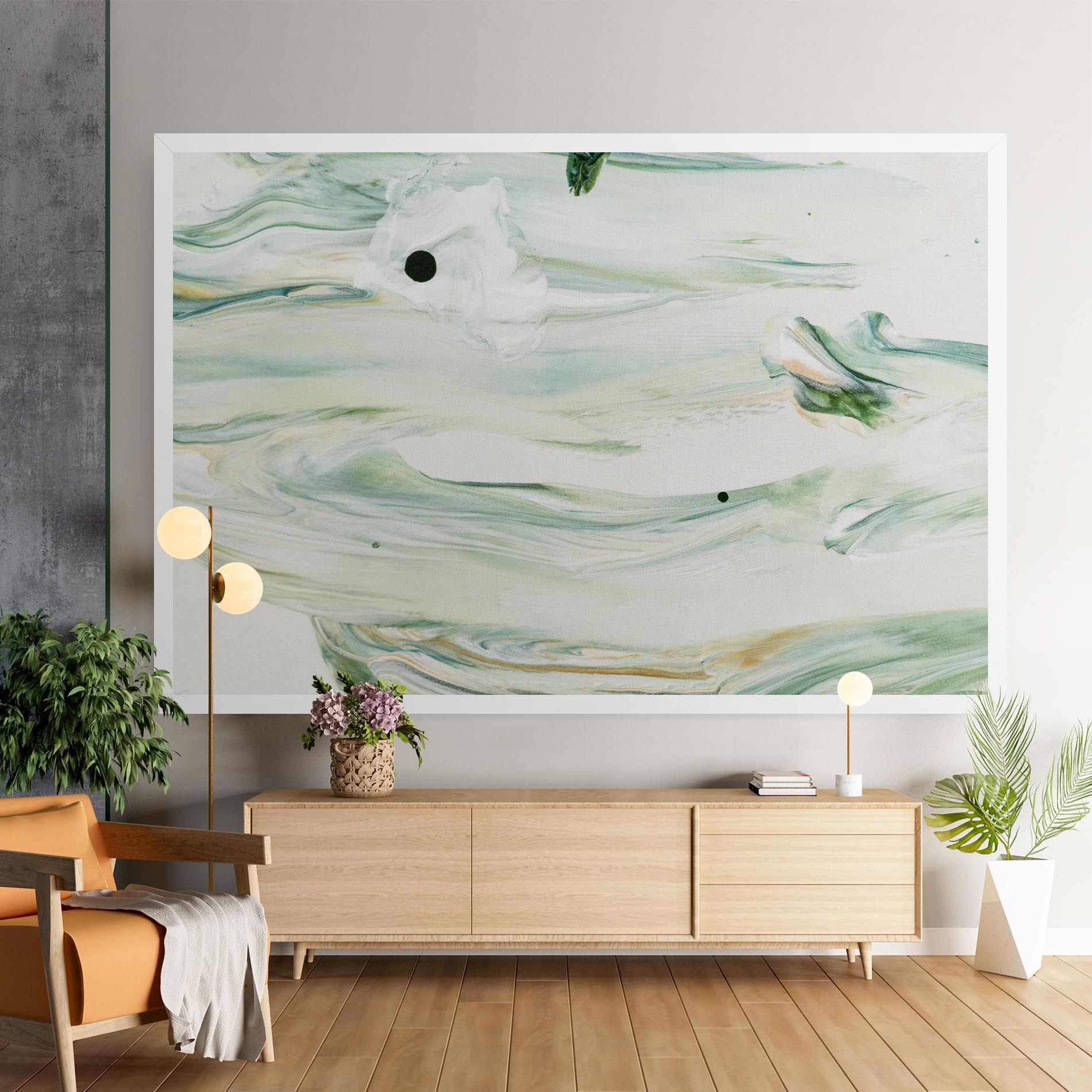 Light Green Painting mockup 9