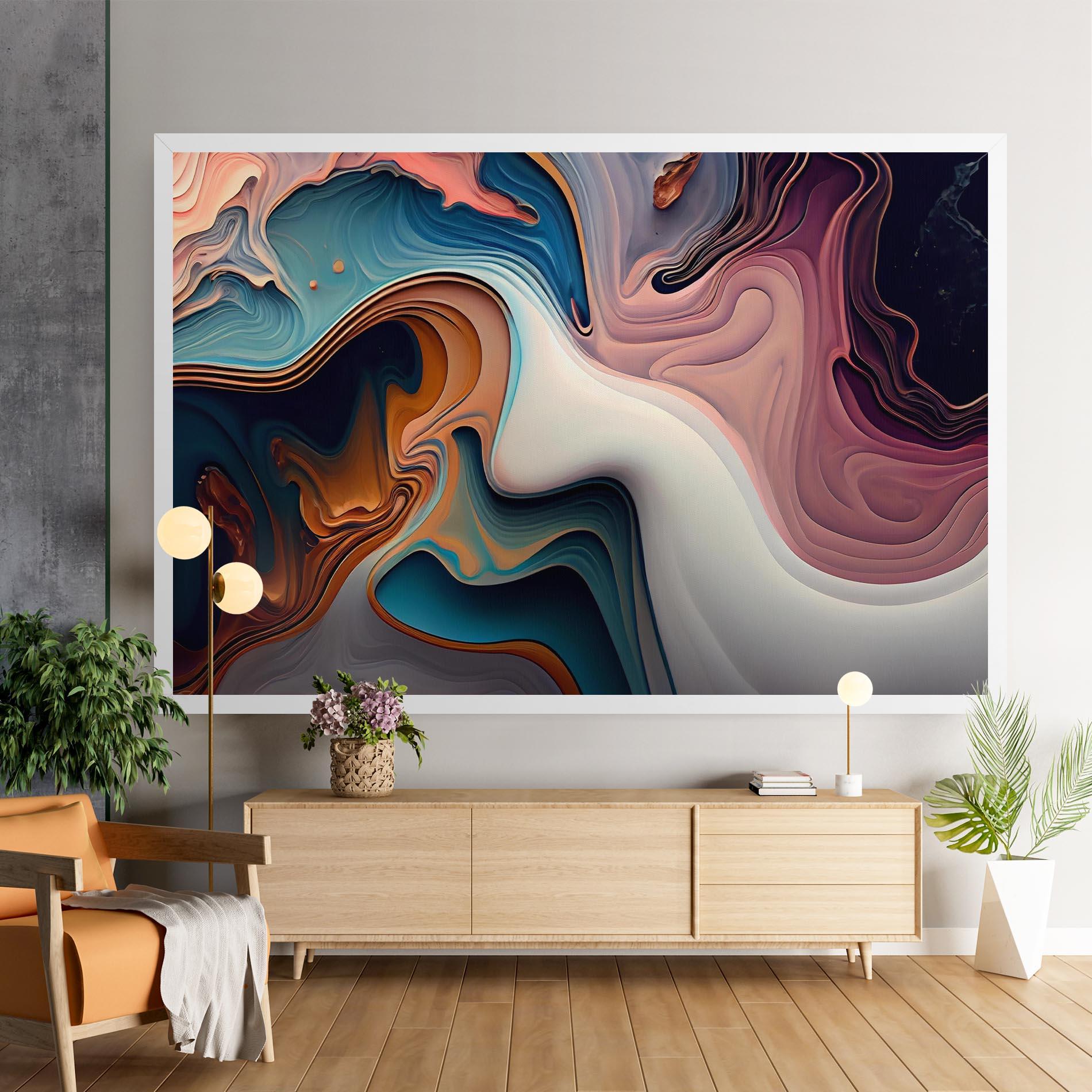 Vászonkép Mixed Colors Marble mockup 9