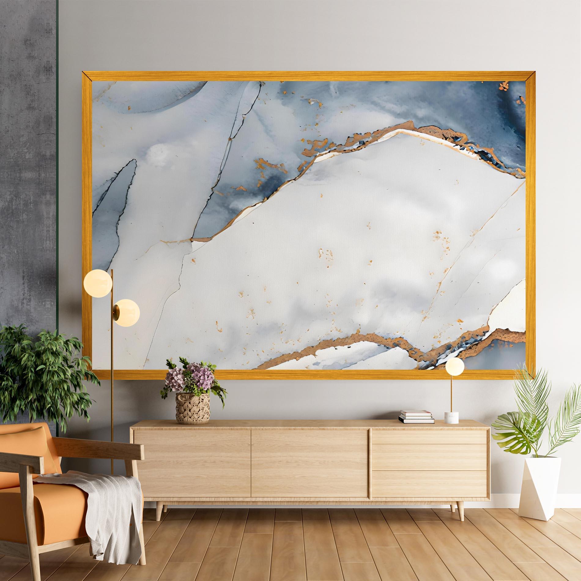 Vászonkép Blue Watercolor mockup 9