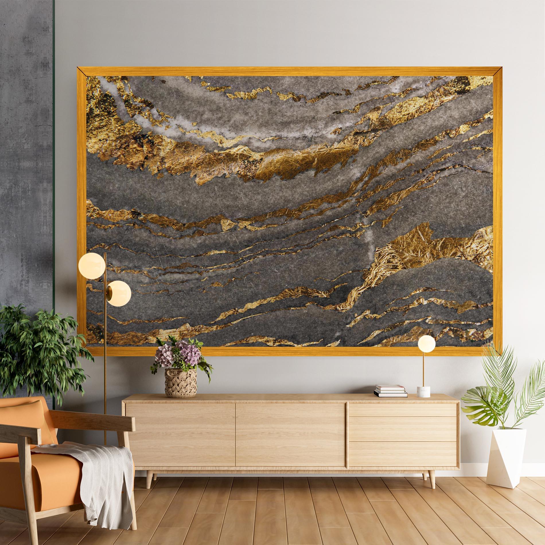 Vászonkép Dark Colden Grey mockup 9