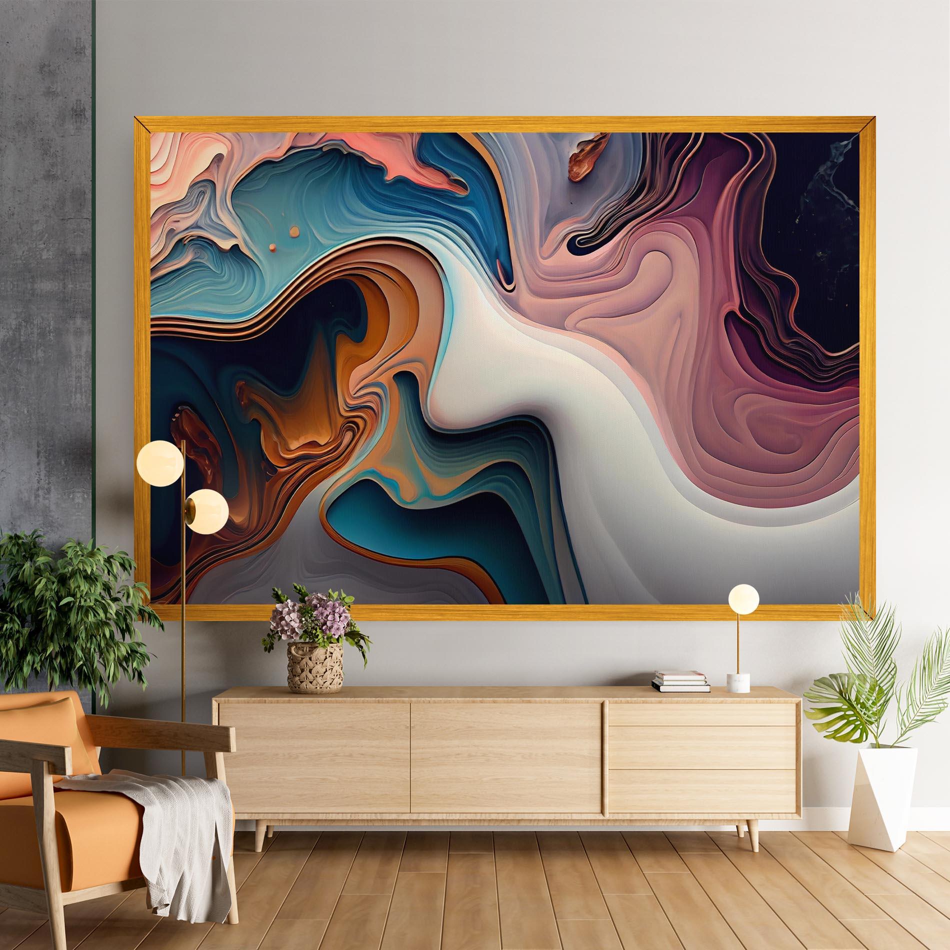 Vászonkép Mixed Colors Marble mockup 9