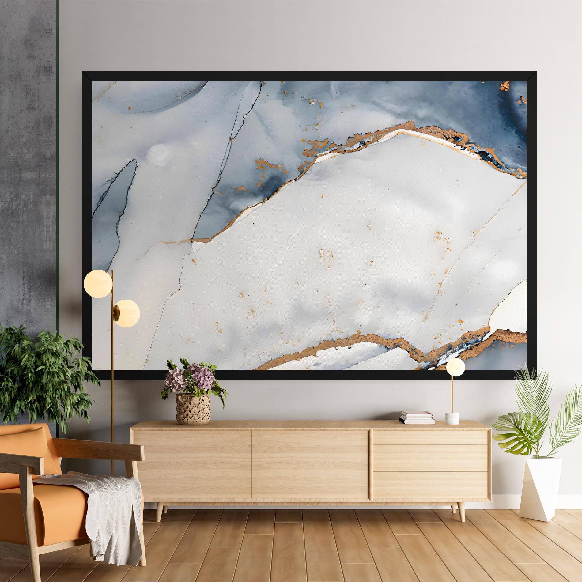 Blue Watercolor mockup 9