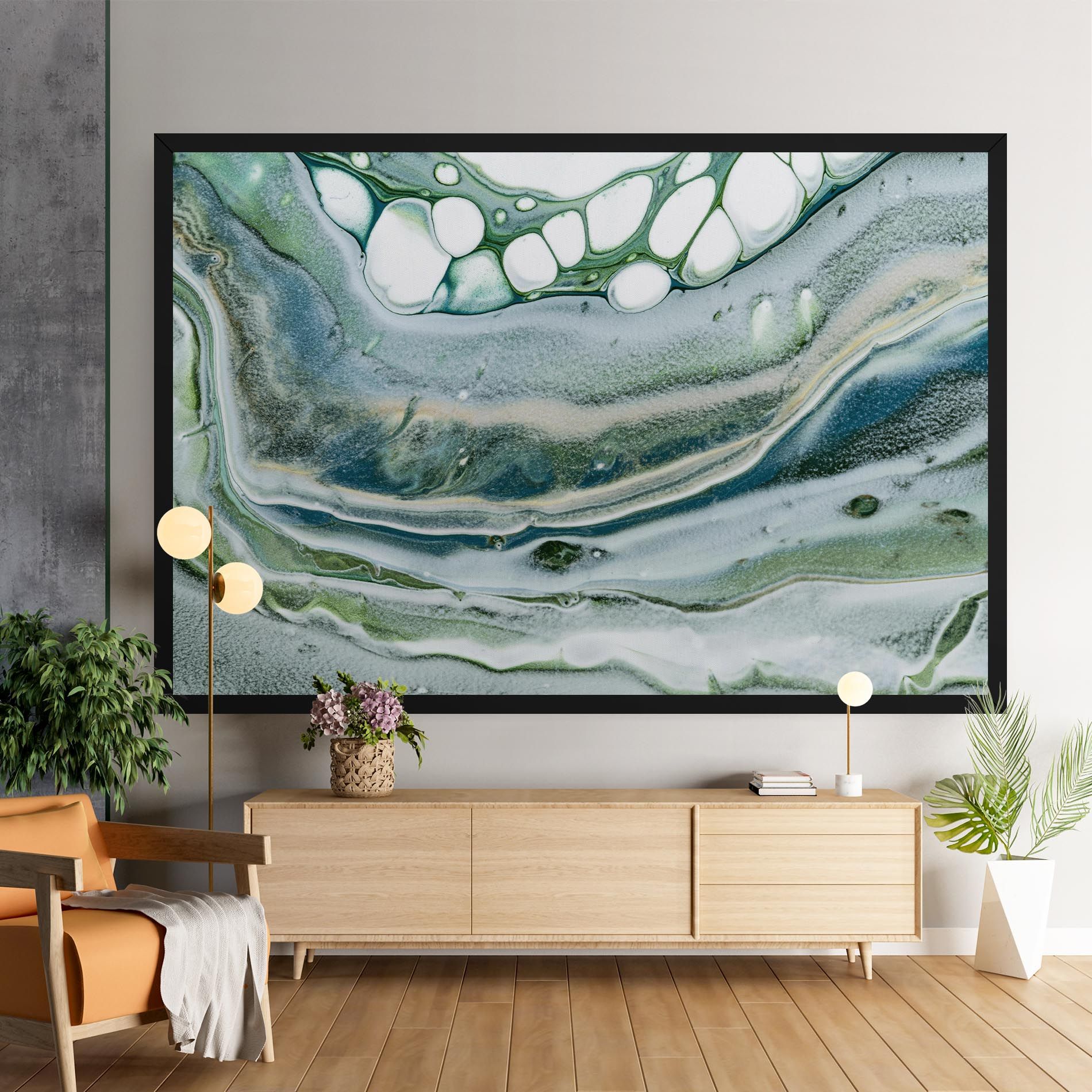 Dark Green Liquid mockup 9