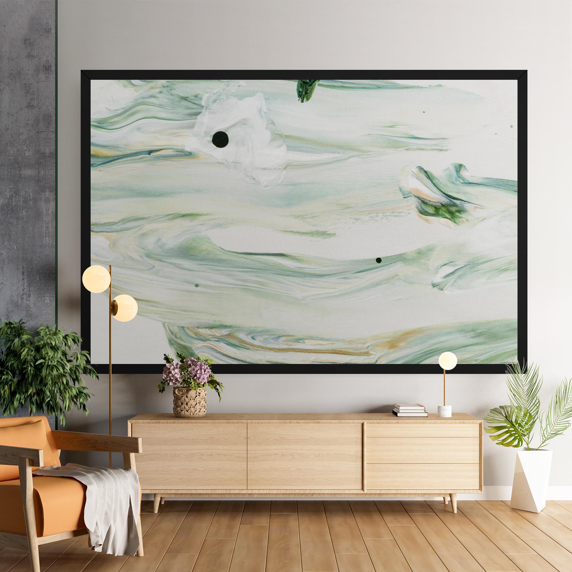 Vászonkép Light Green Painting mockup 9