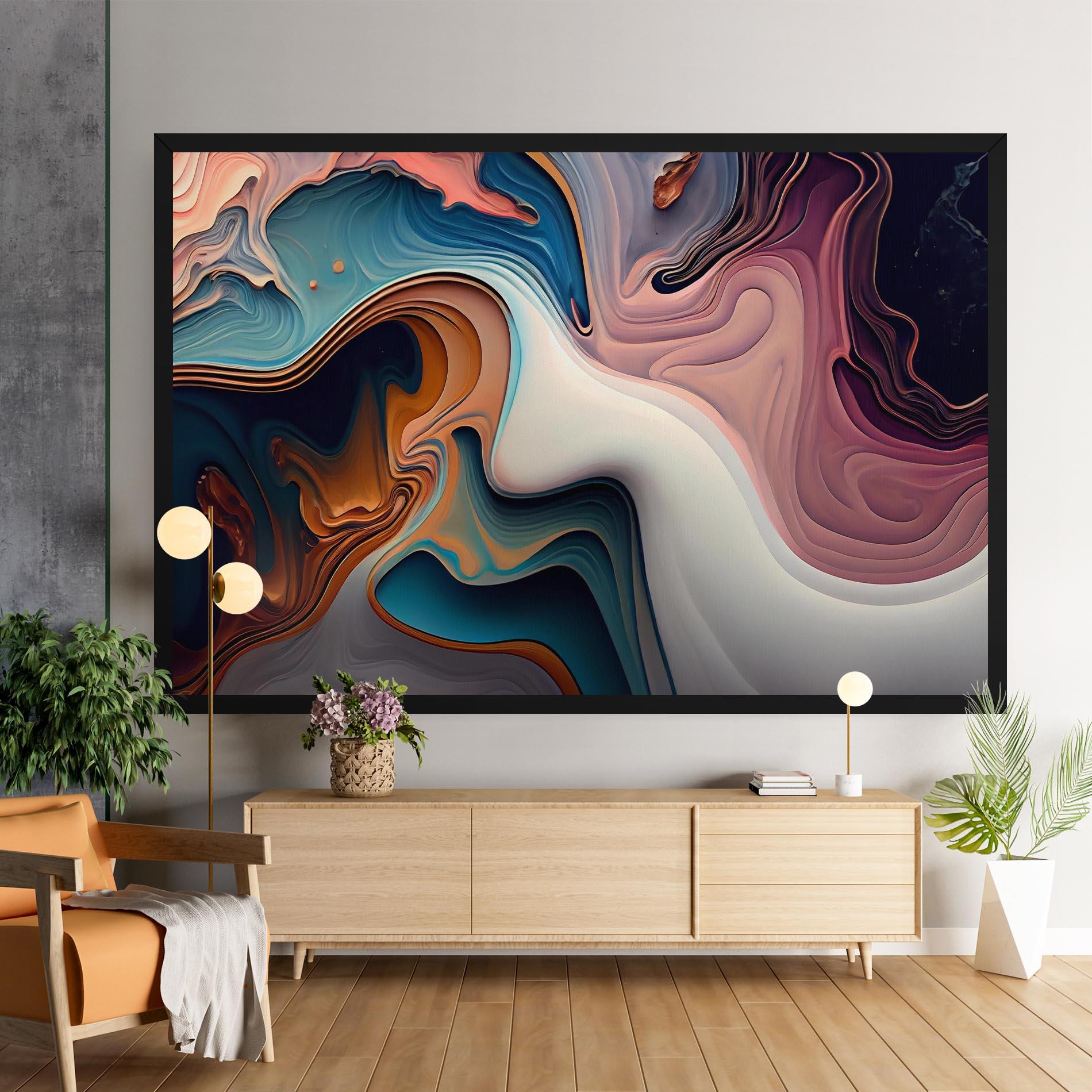 Vászonkép Mixed Colors Marble mockup 9