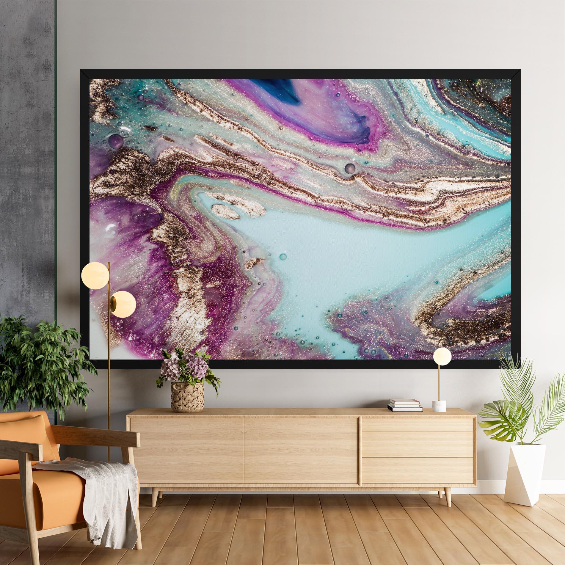 Vászonkép Pink Marble Shades mockup 9