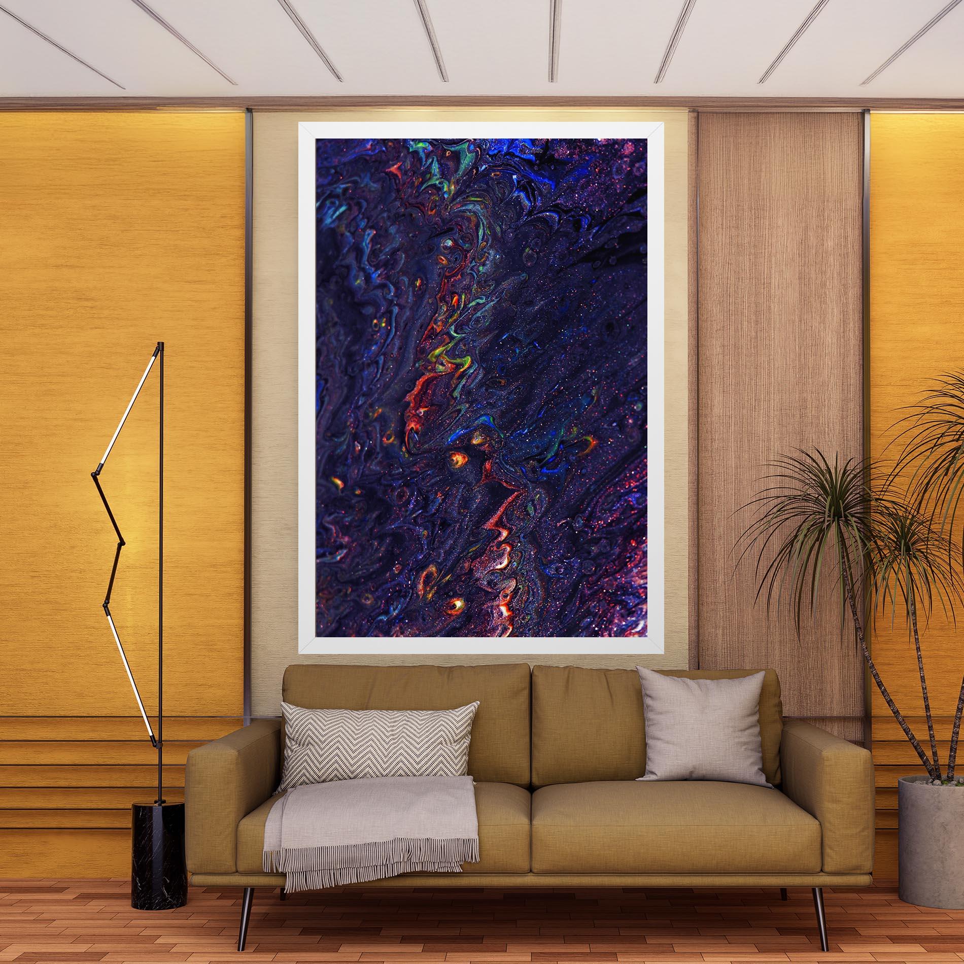 Vászonkép Dark Purple Texture mockup 9