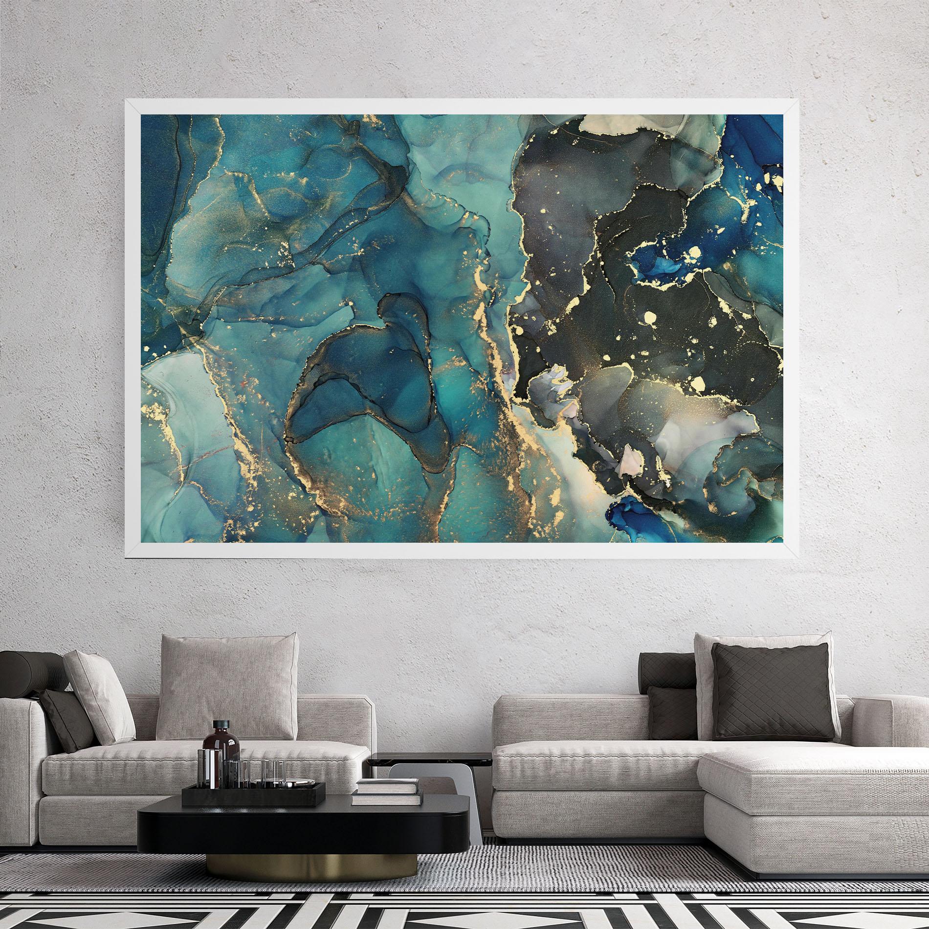 Vászonkép Blue Marble mockup 2