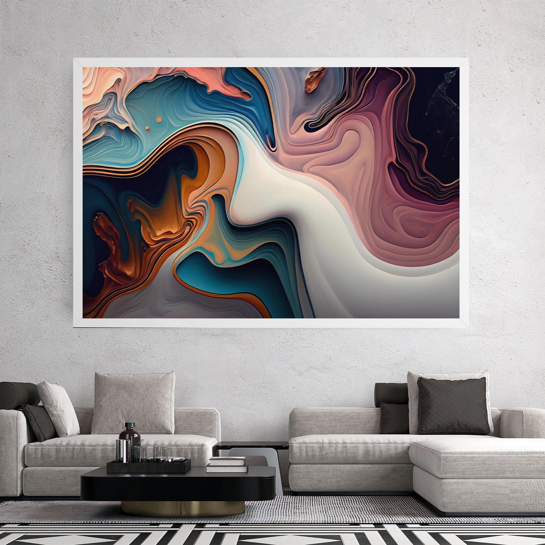 Vászonkép Mixed Colors Marble mockup 2