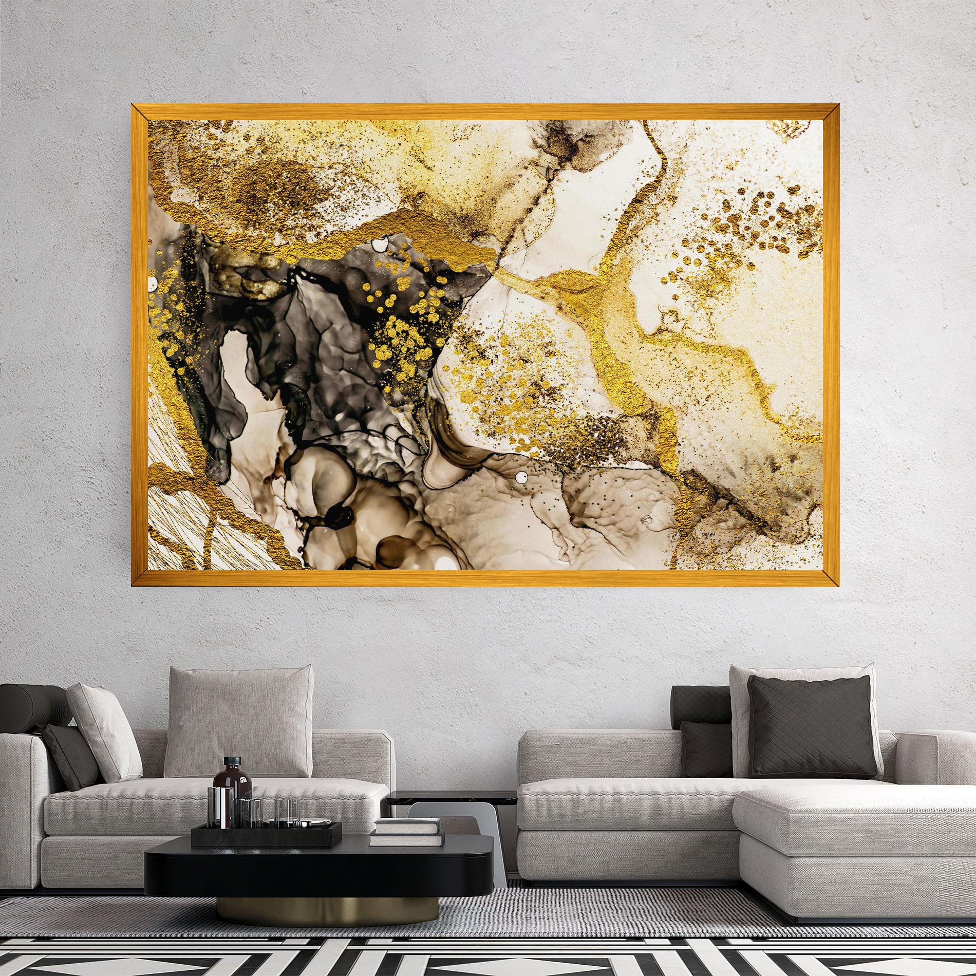 Vászonkép Golden Sand mockup 2