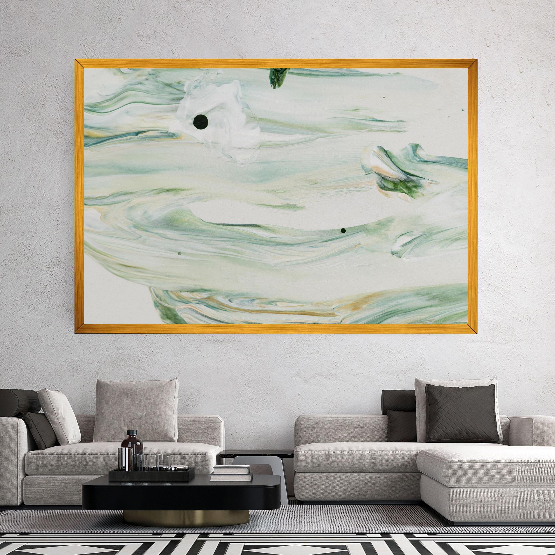 Vászonkép Light Green Painting mockup 2