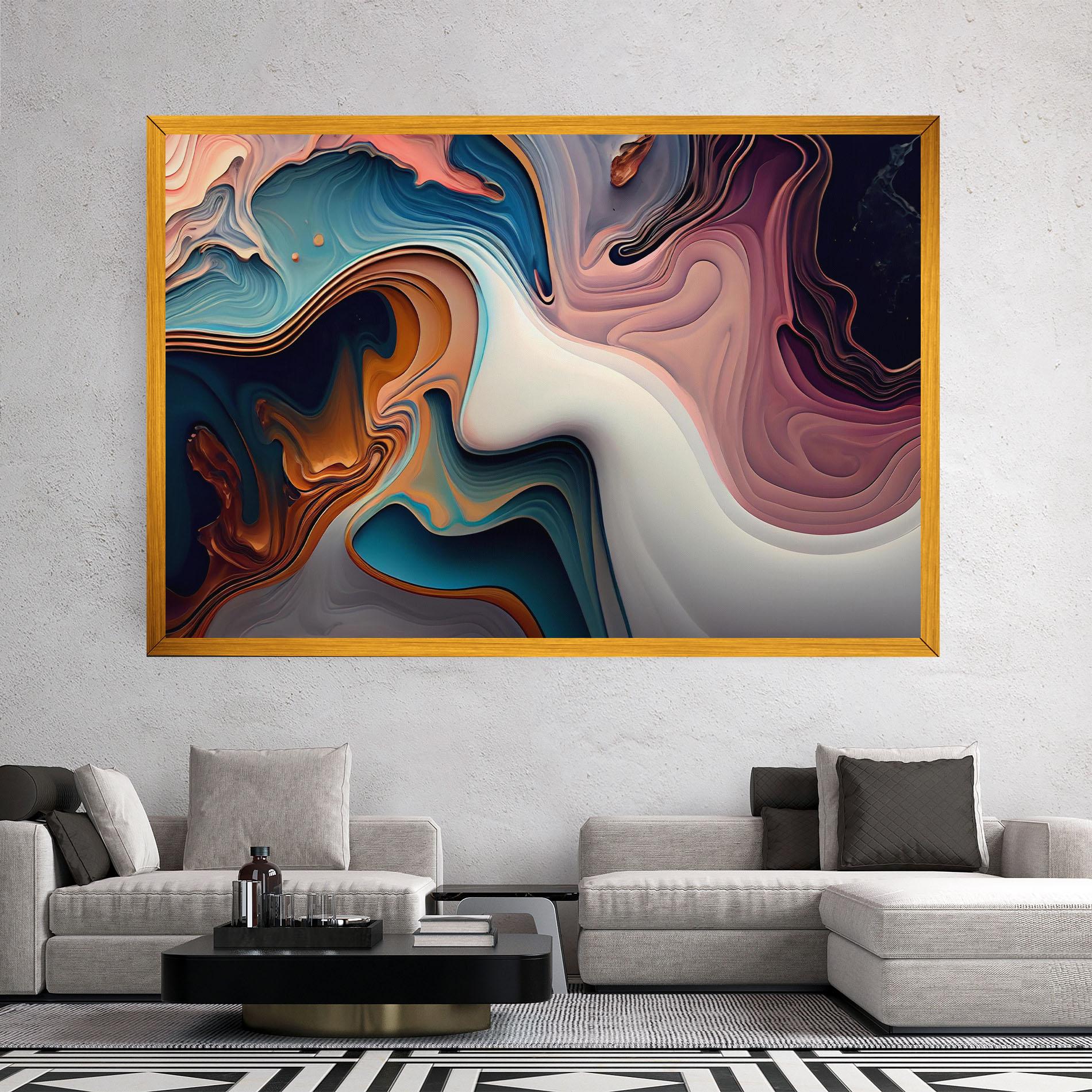 Vászonkép Mixed Colors Marble mockup 2