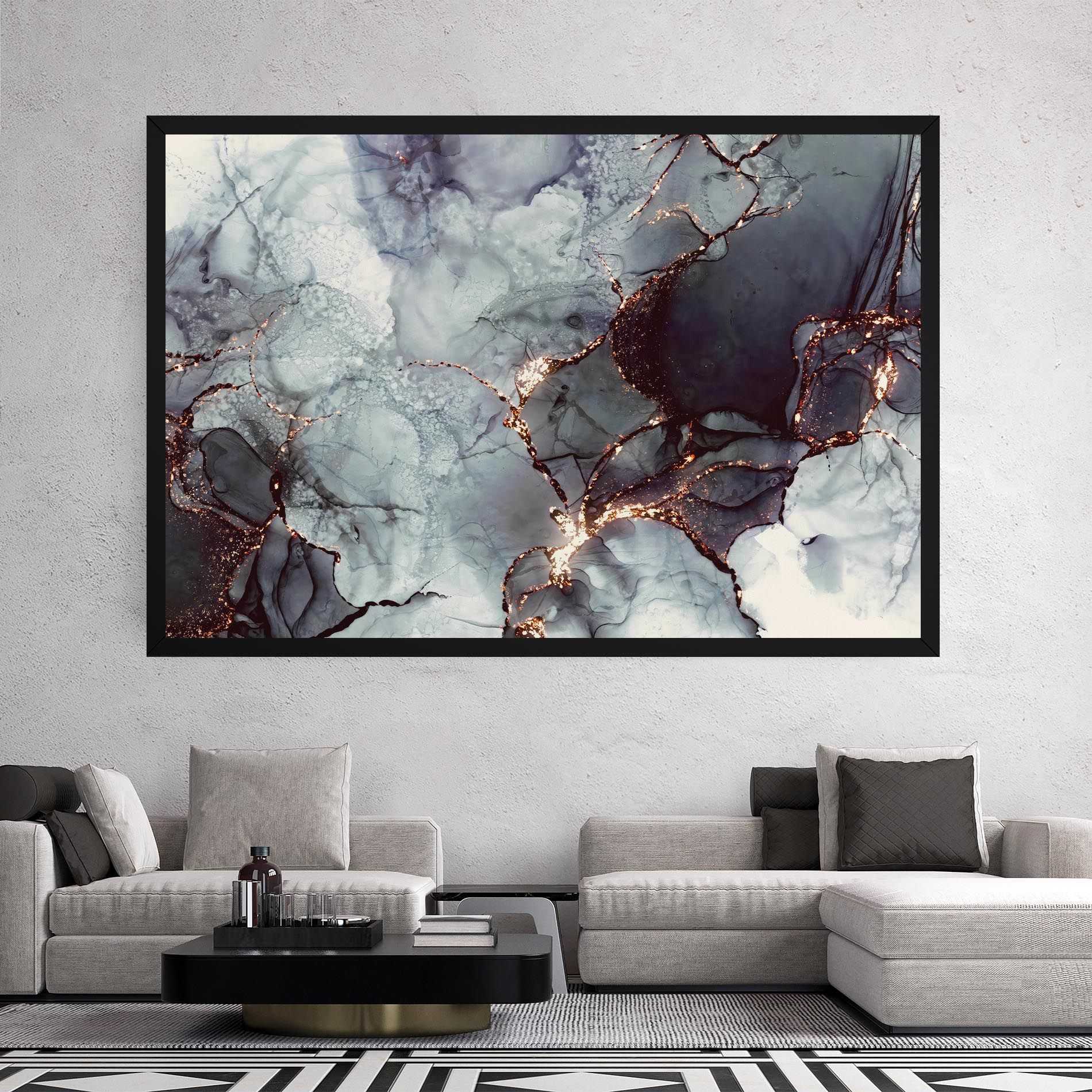 Abstract Gold Path mockup 2