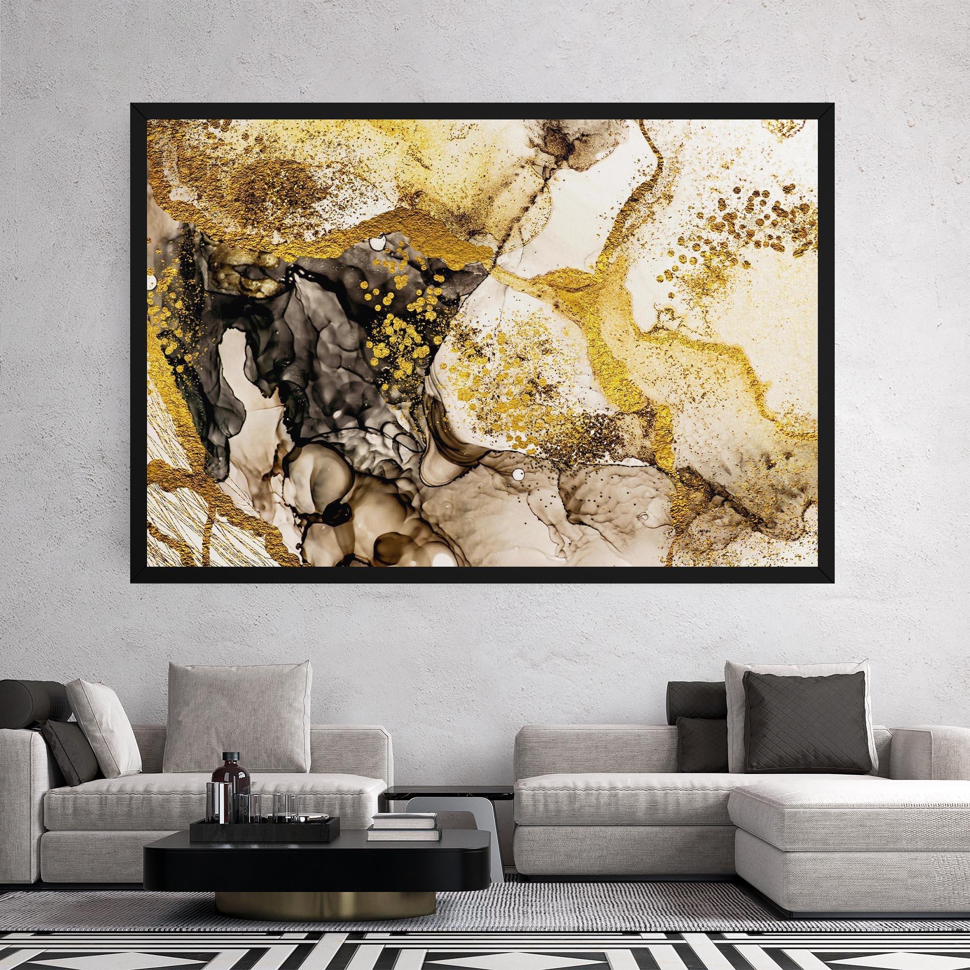 Vászonkép Golden Sand mockup 2