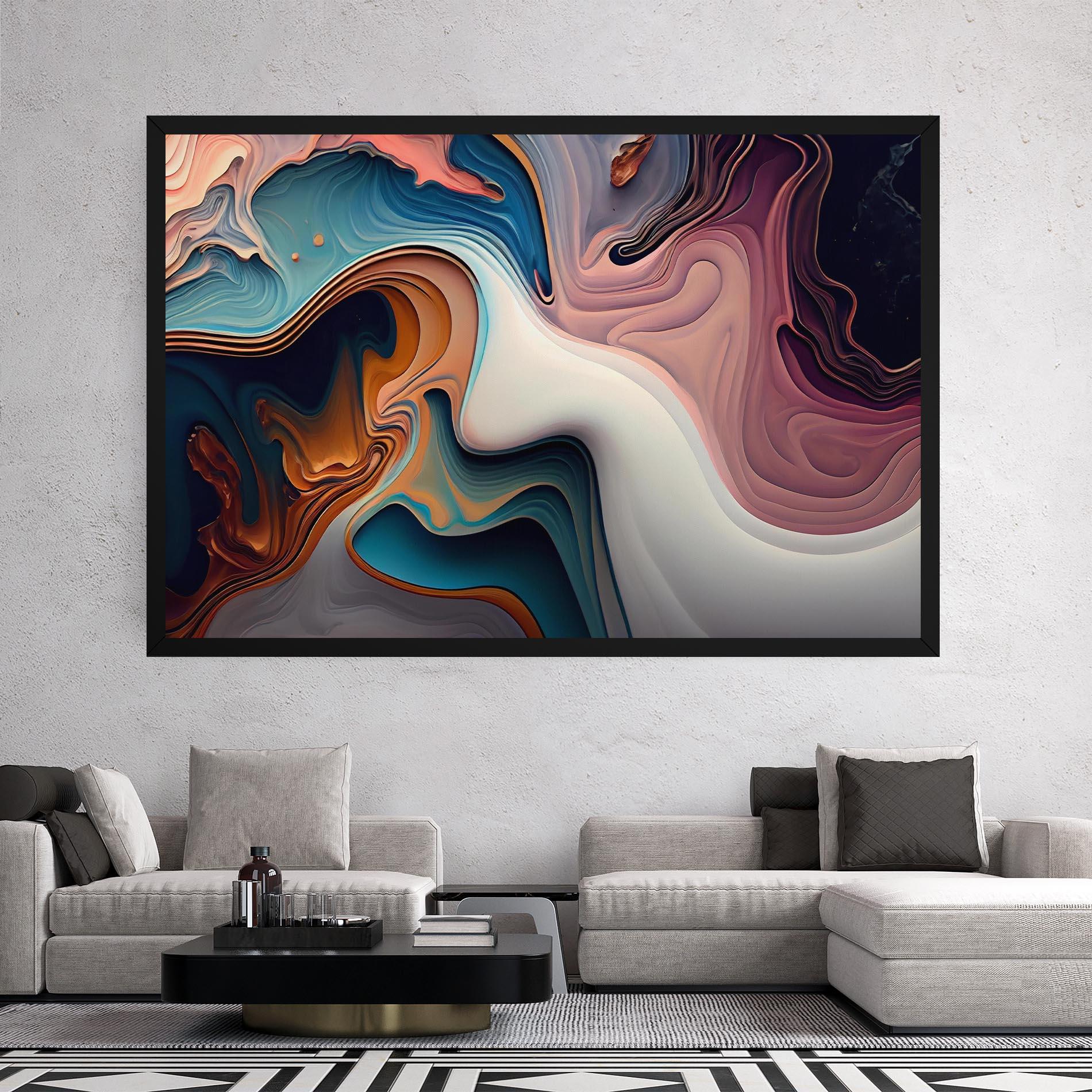 Vászonkép Mixed Colors Marble mockup 2