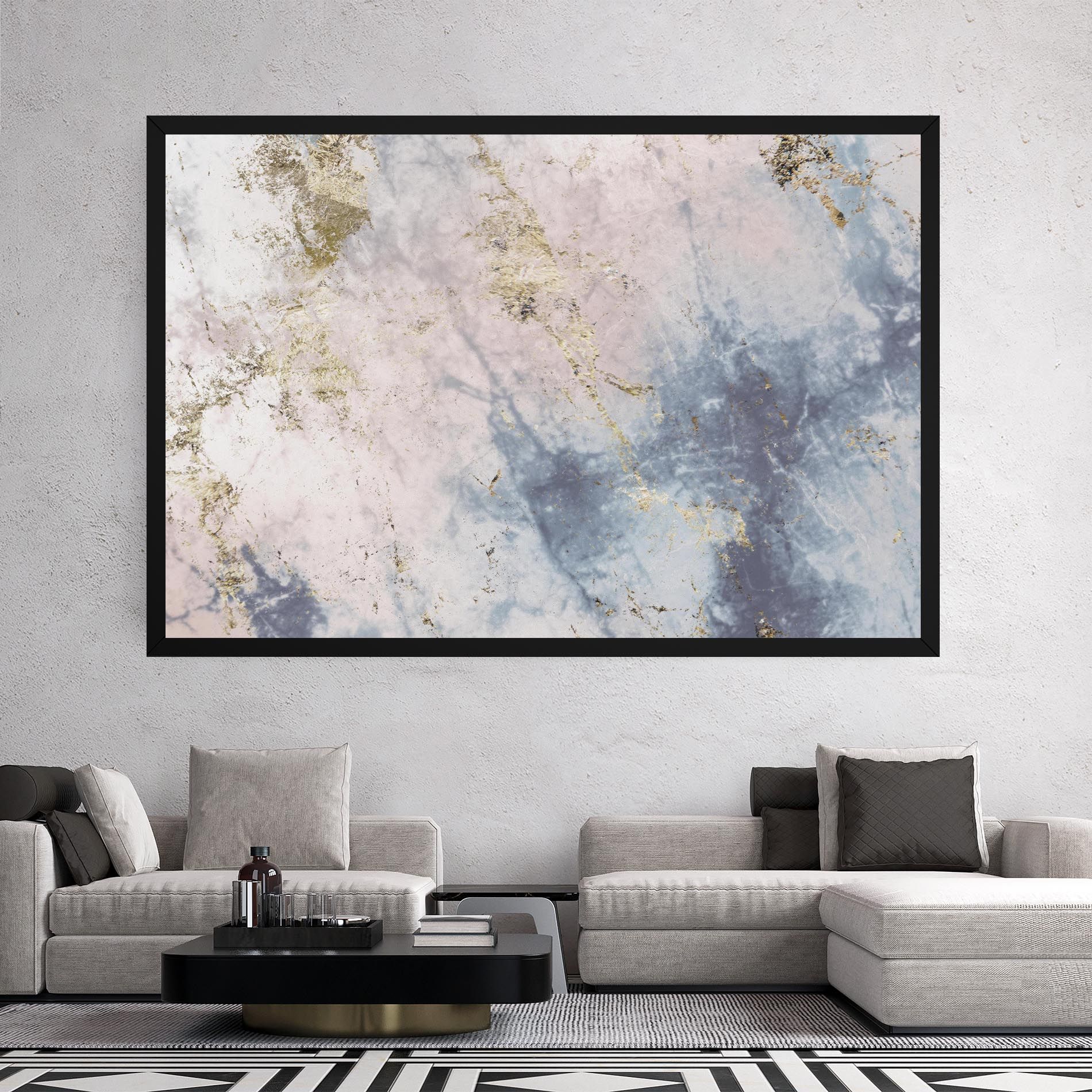 Pink Blue Marble mockup 2