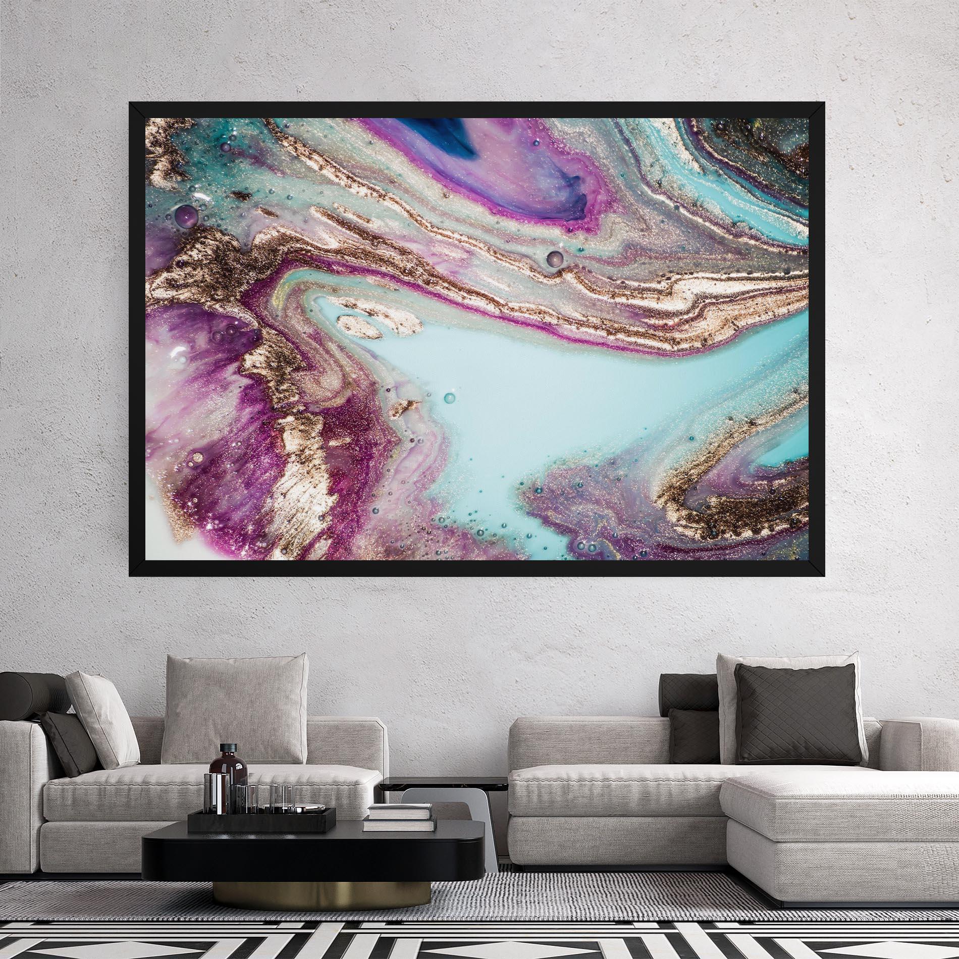 Vászonkép Pink Marble Shades mockup 2