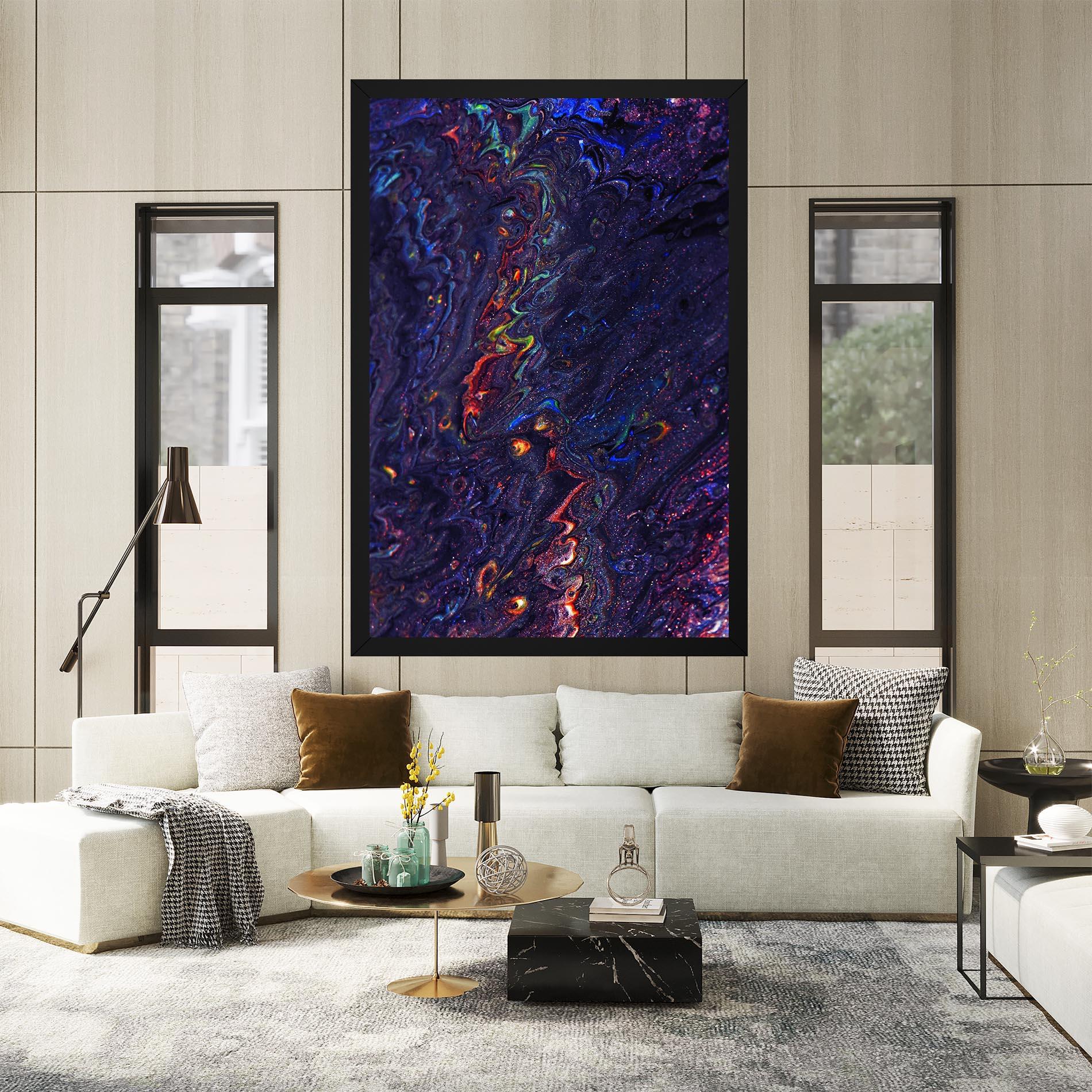 Vászonkép Dark Purple Texture mockup 2