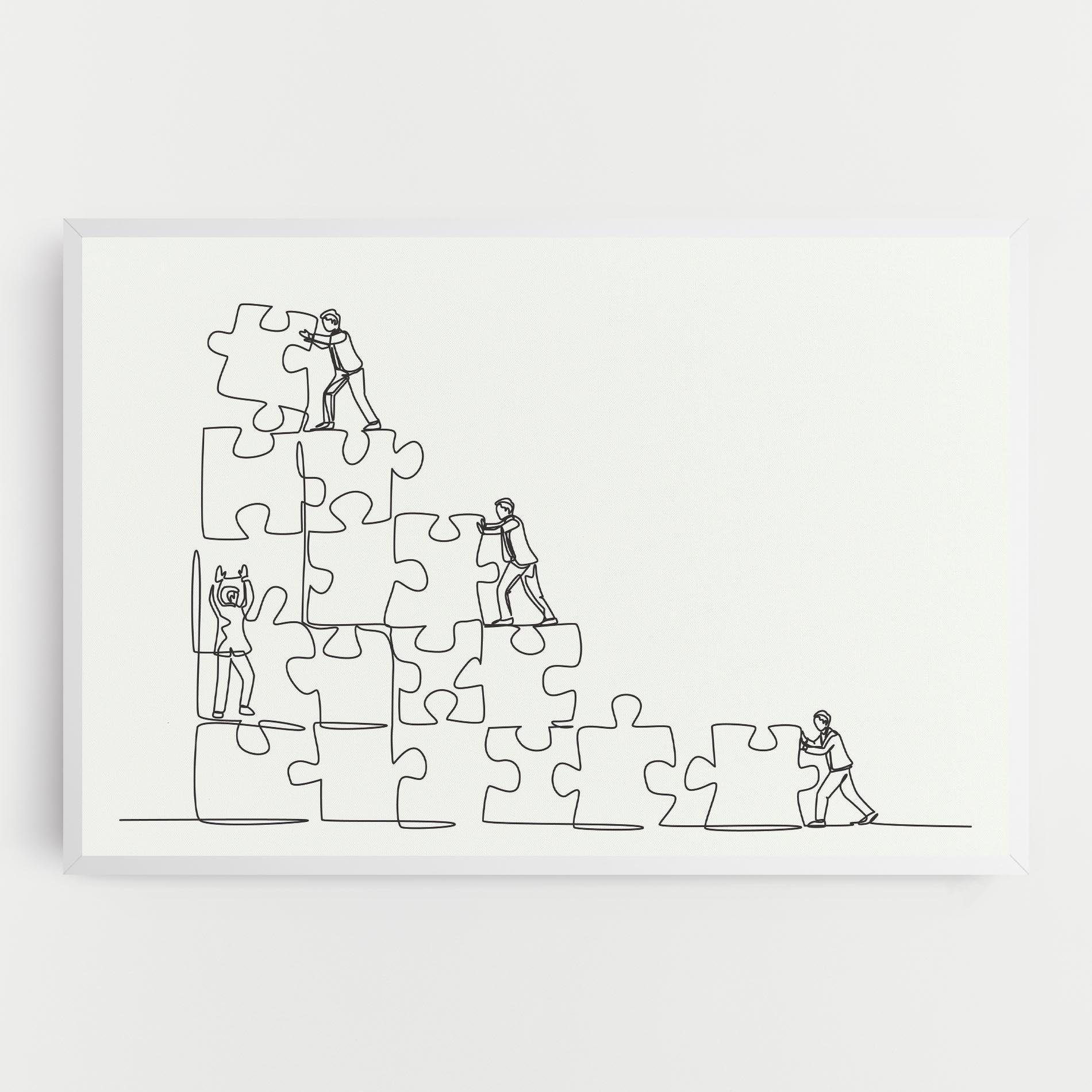 Vászonkép Businessman Up mockup 0