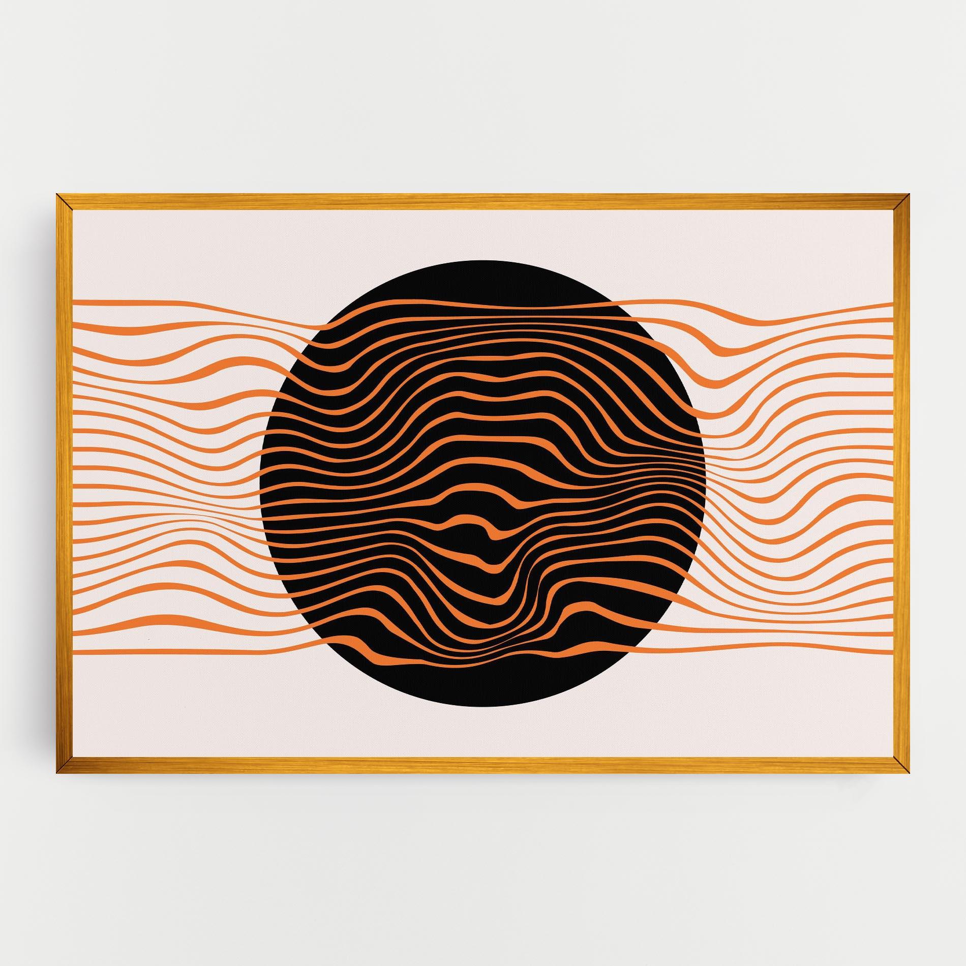 Vászonkép Black Circle mockup 0