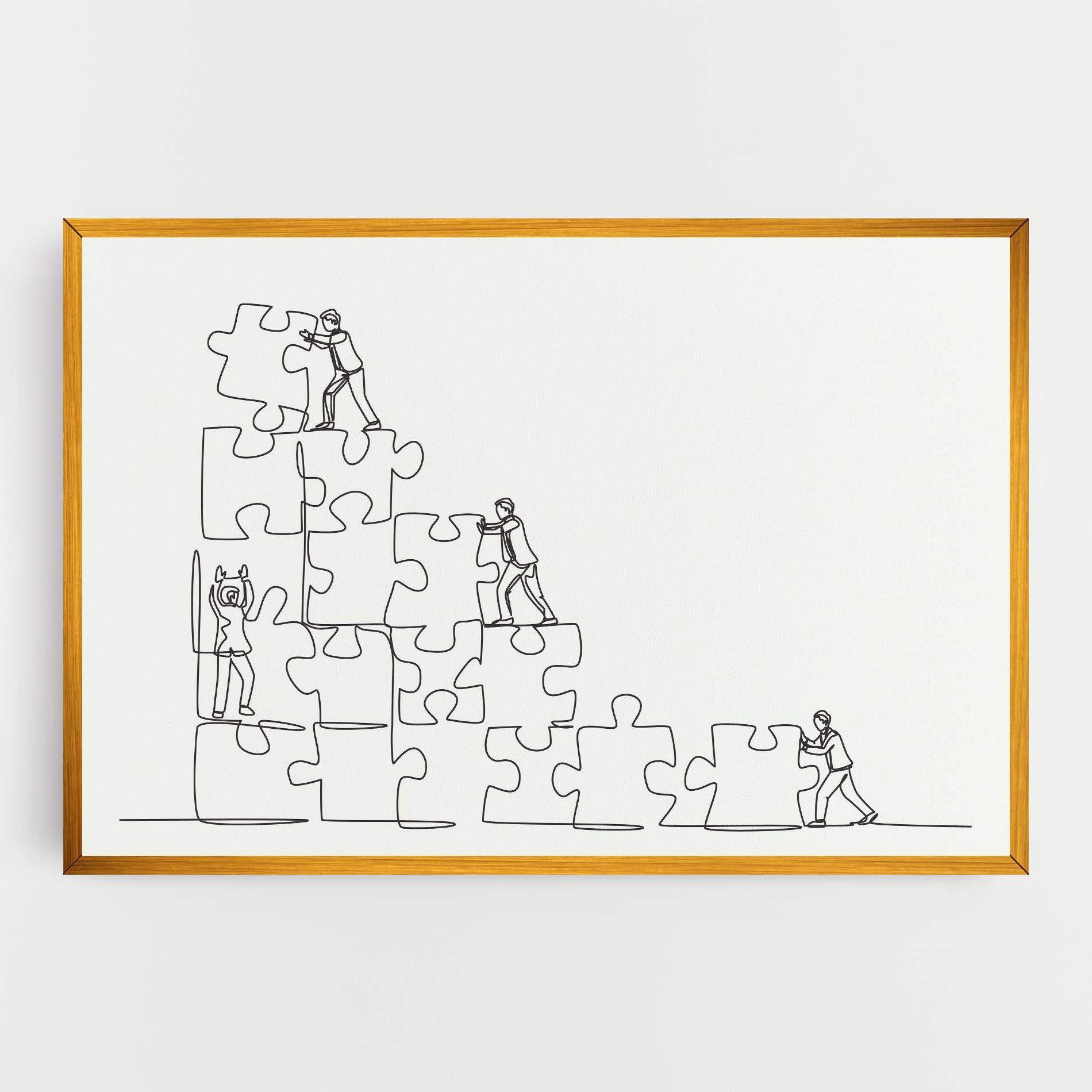 Vászonkép Businessman Up mockup 0