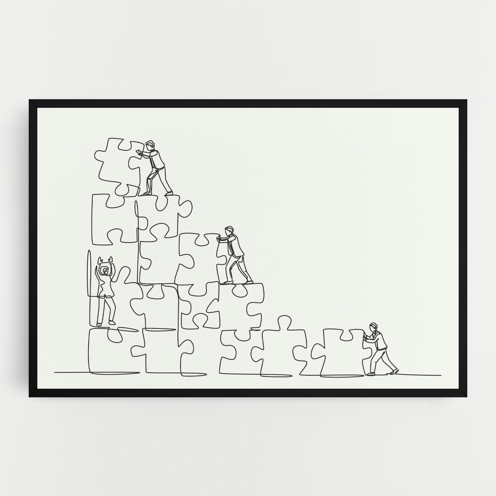 Vászonkép Businessman Up mockup 0