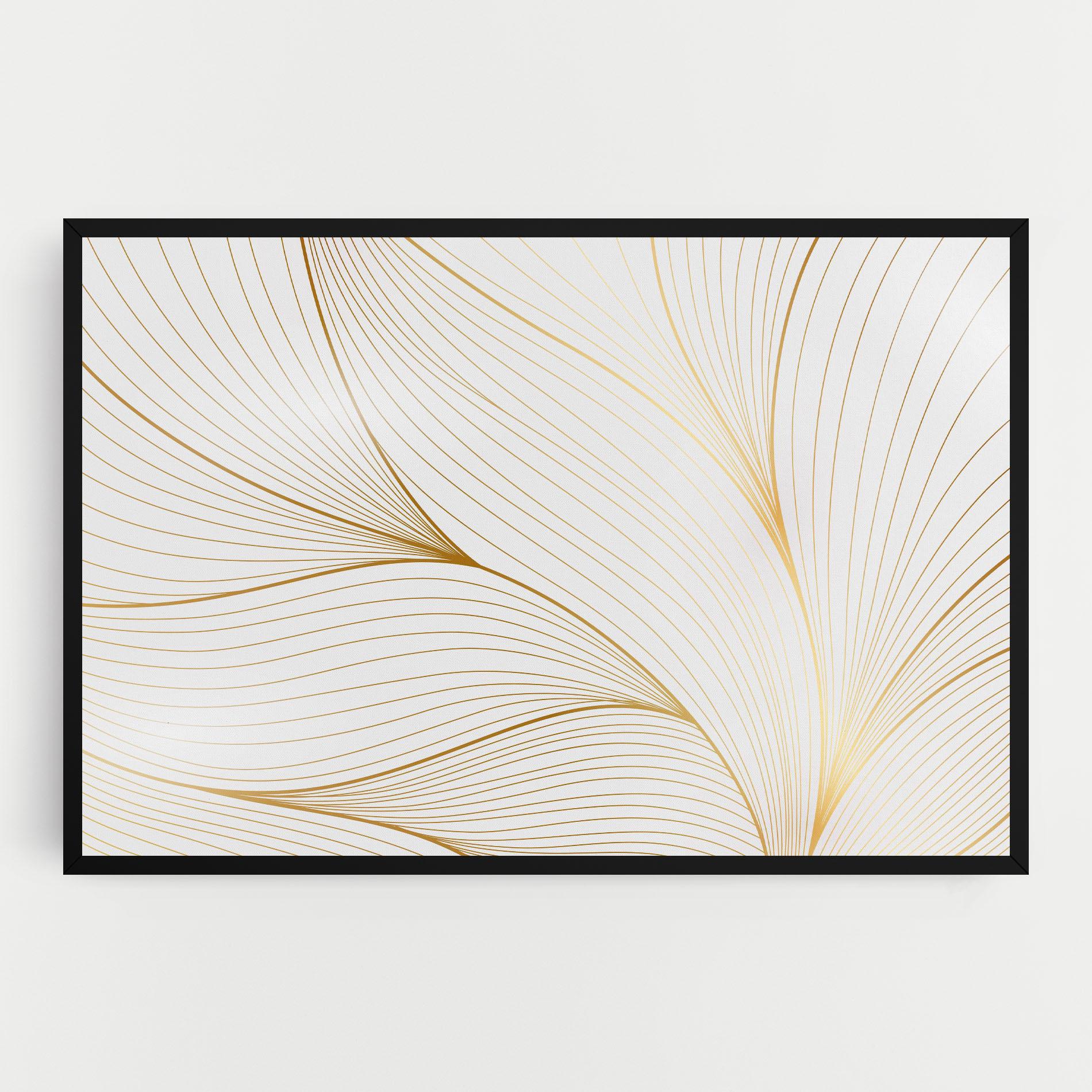 Vászonkép Gold Wave mockup 0