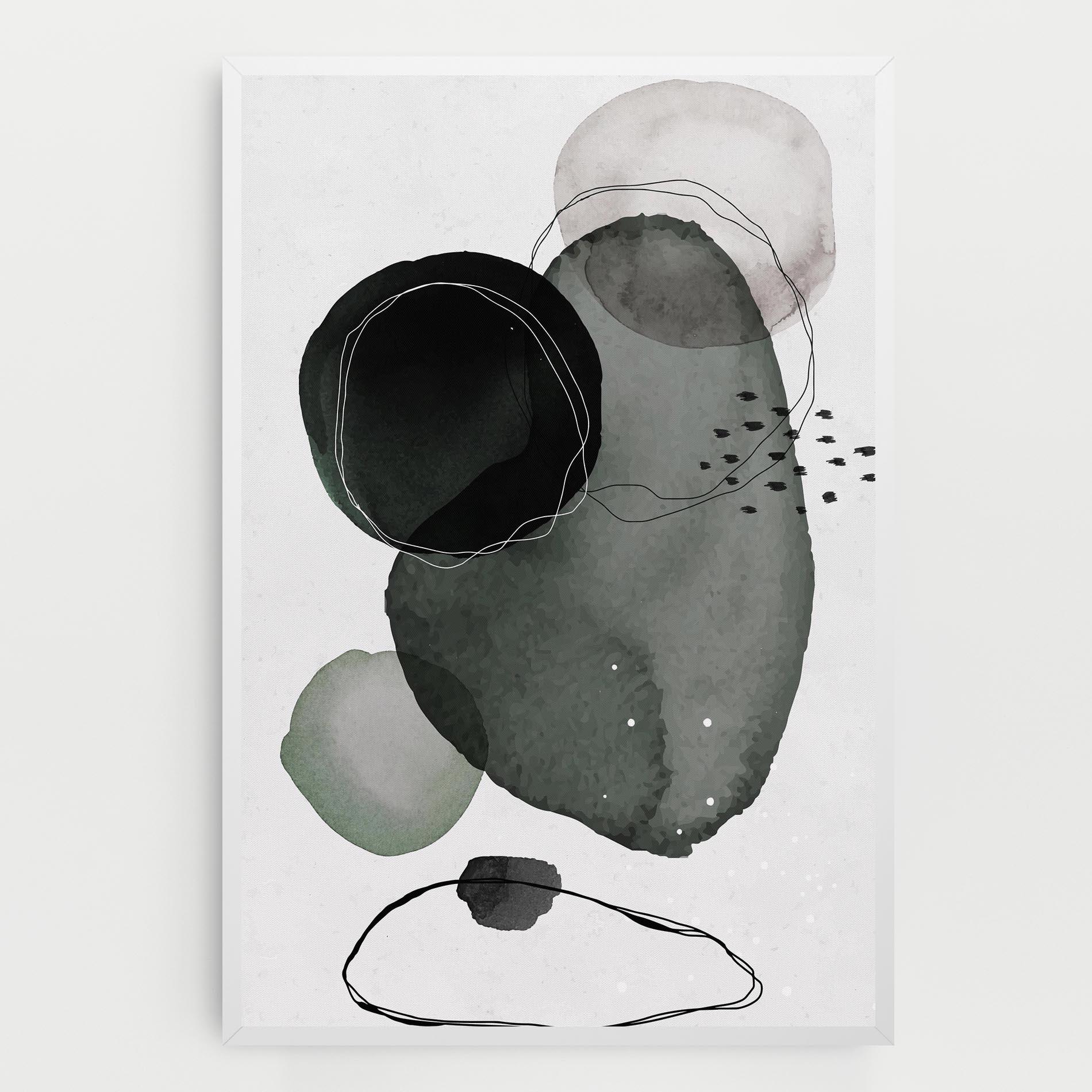 Vászonkép Green Watercolor mockup 0