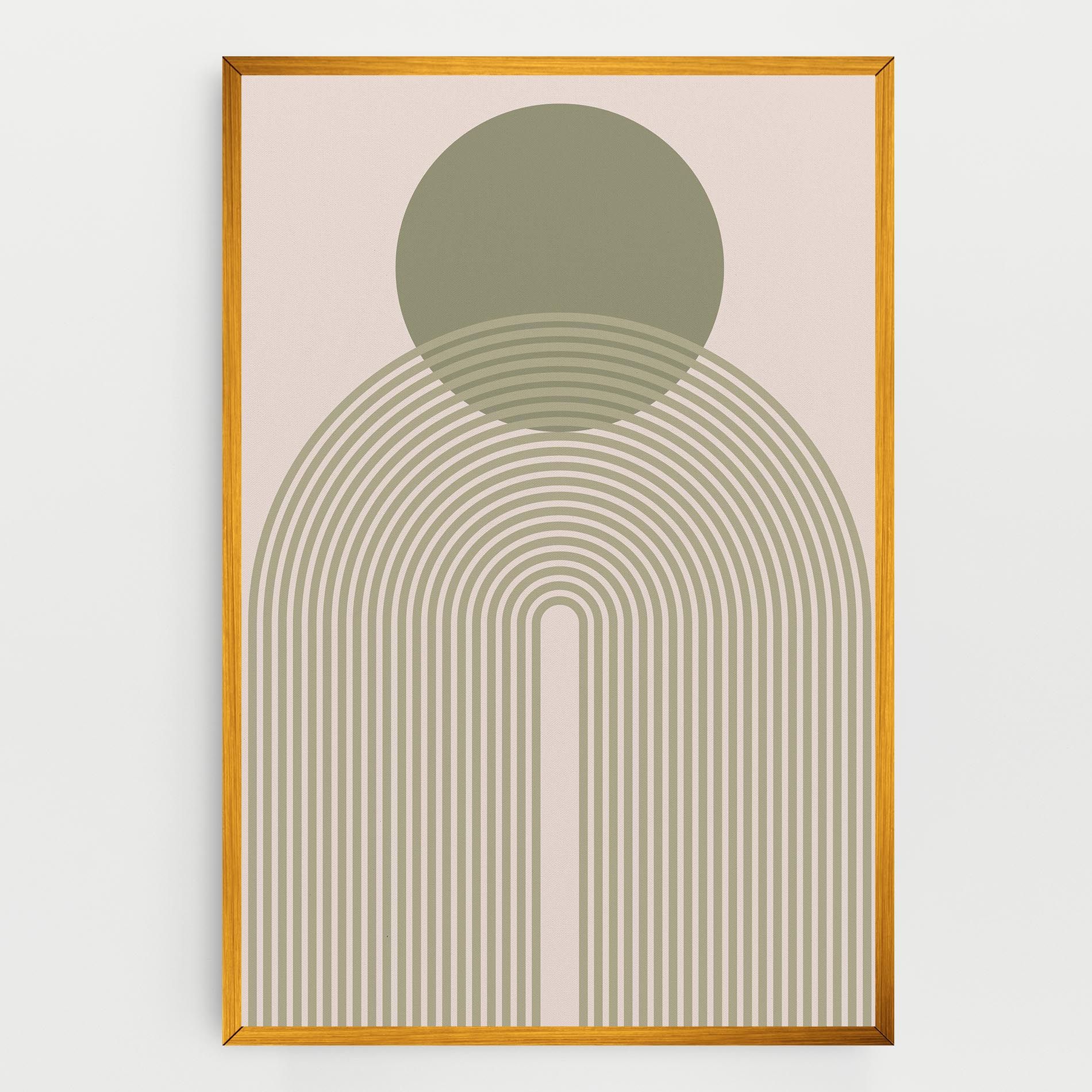 Green Circle Lines mockup 0