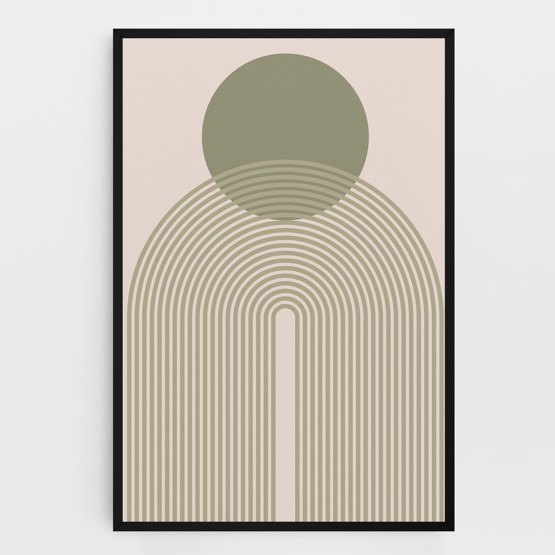 Vászonkép Green Circle Lines mockup 0