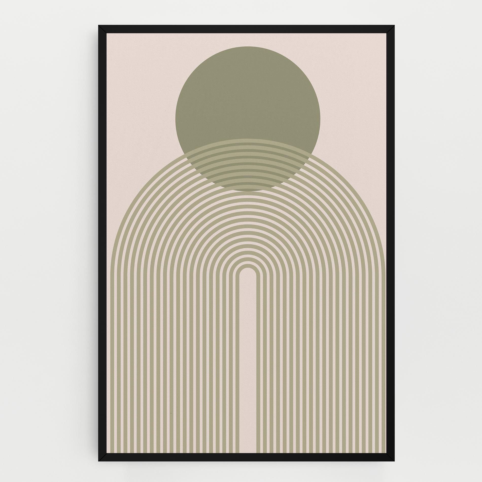 Green Circle Lines mockup 0