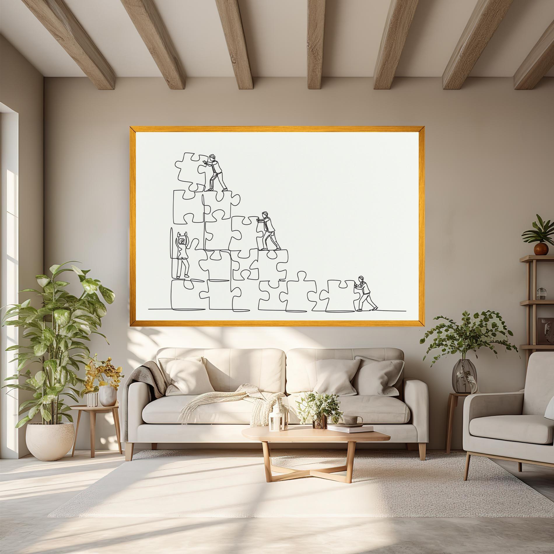 Vászonkép Businessman Up mockup 6