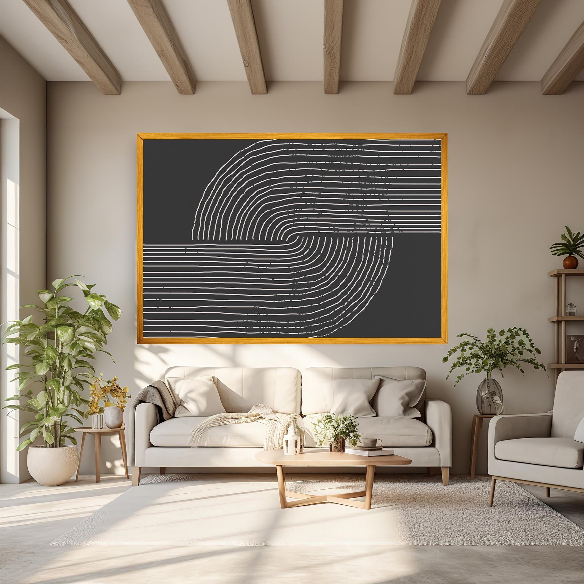 Vászonkép Minimalist Circle mockup 6