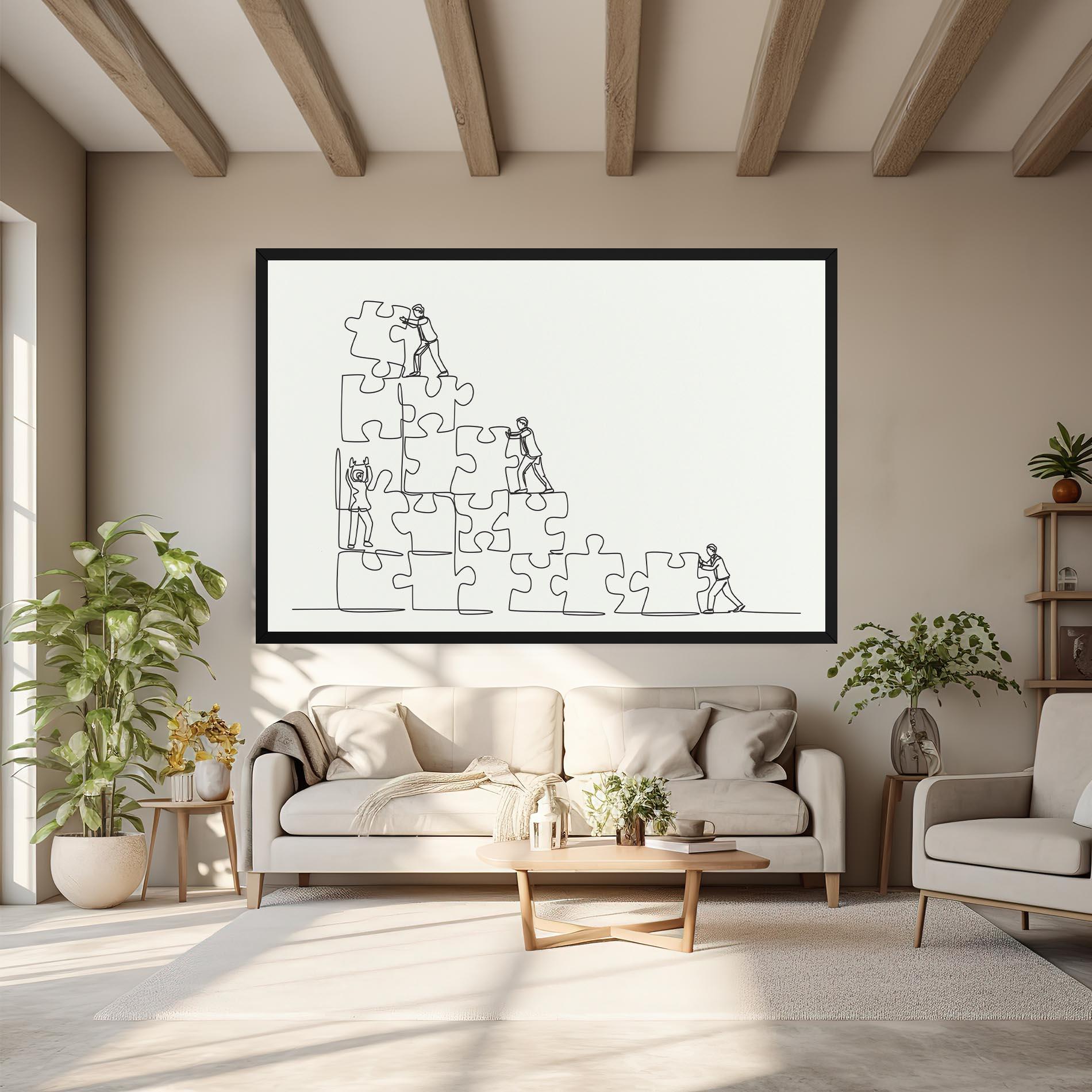 Vászonkép Businessman Up mockup 6