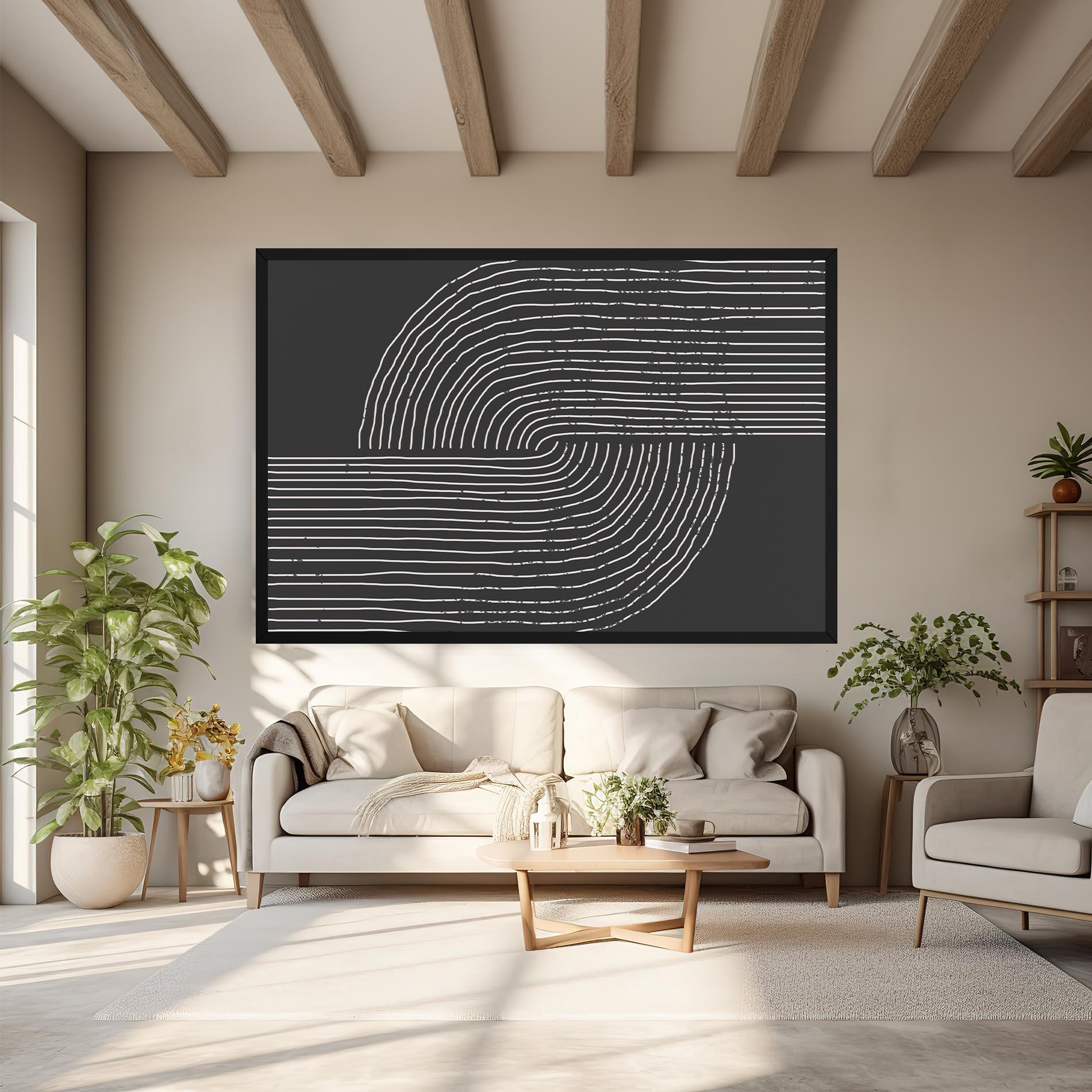 Vászonkép Minimalist Circle mockup 6