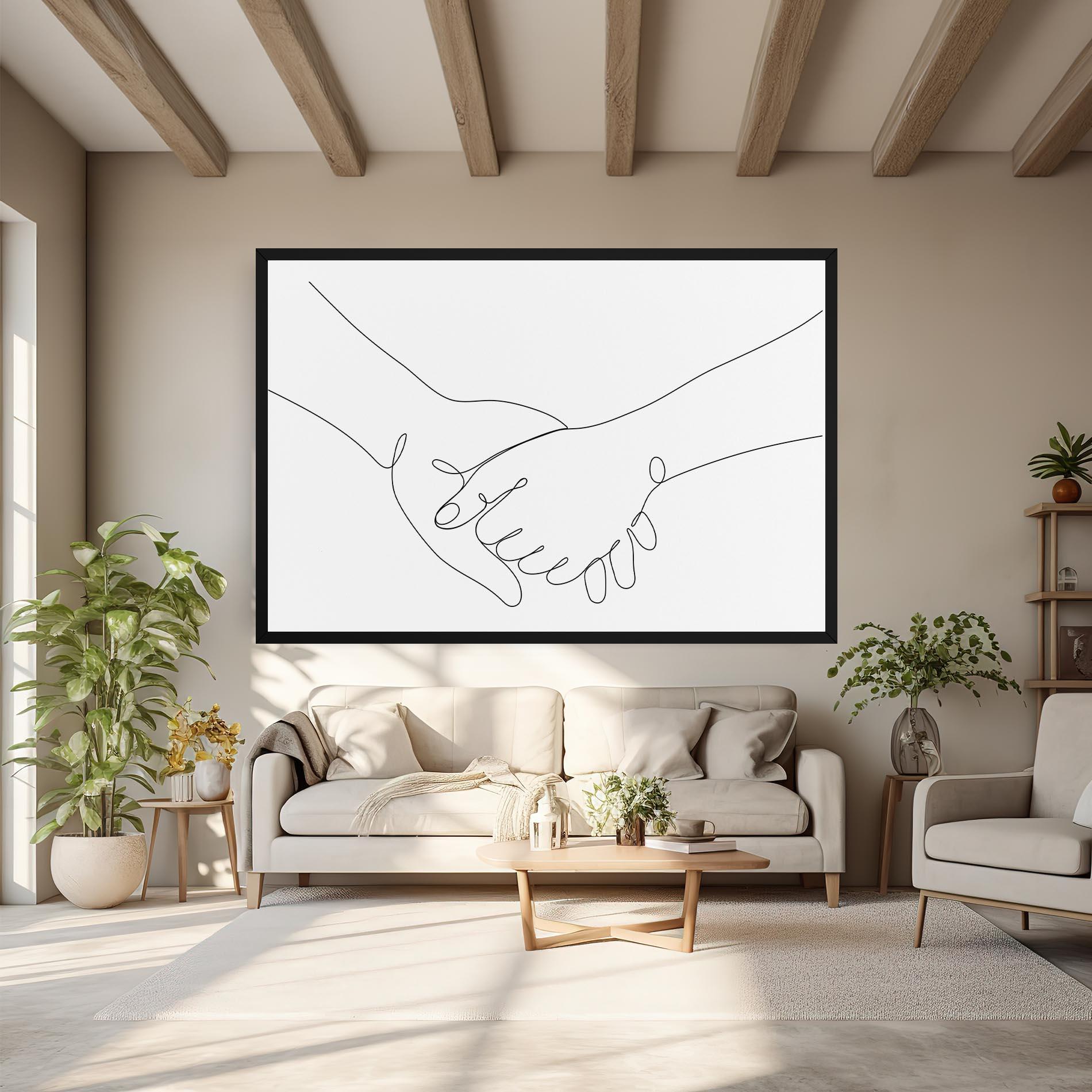 Vászonkép Minimalistic Hands mockup 6