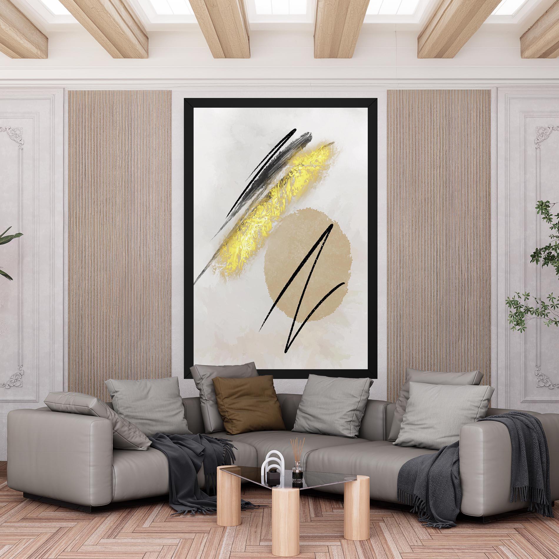 Vászonkép Gold Brush mockup 6