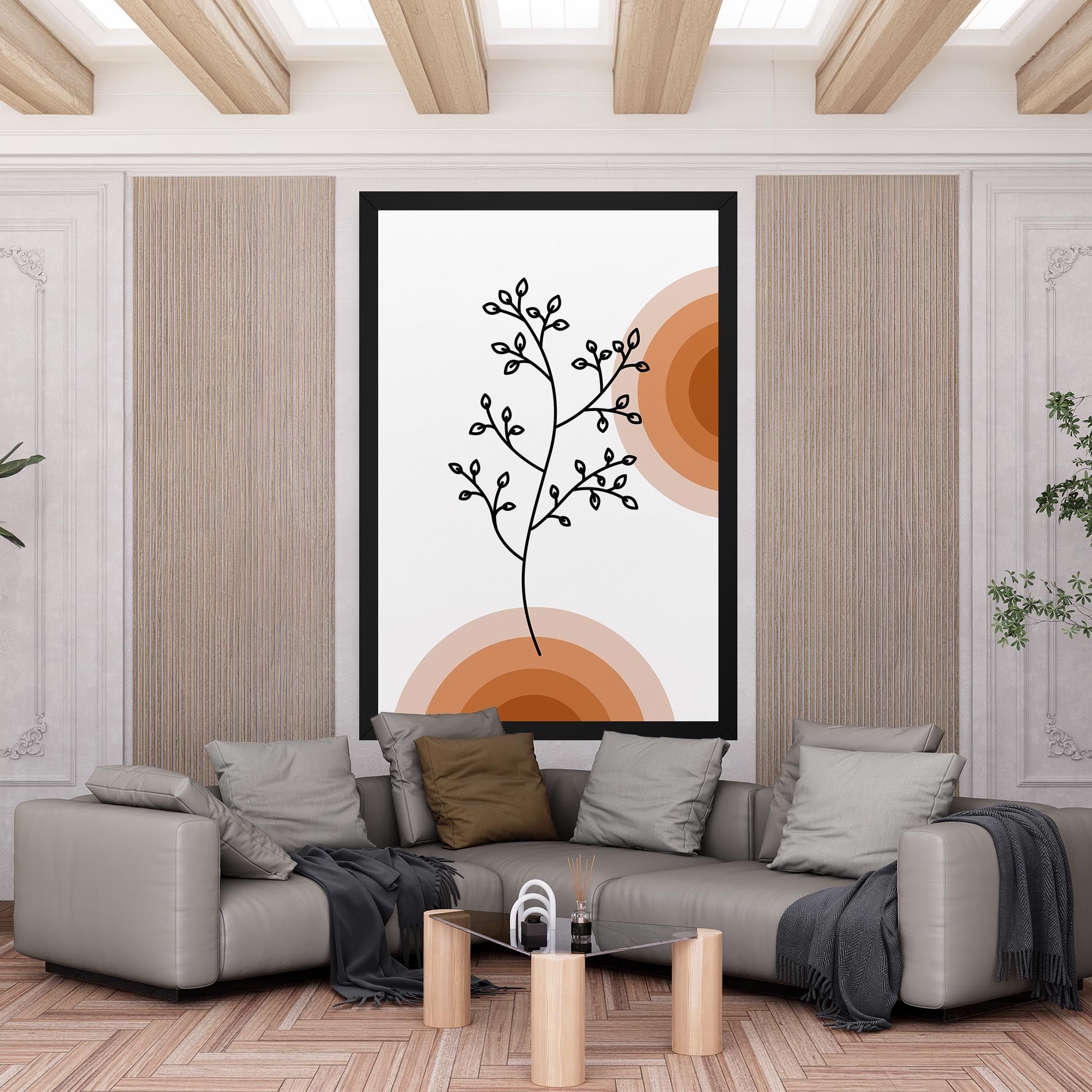 Plant Orange Circle mockup 6