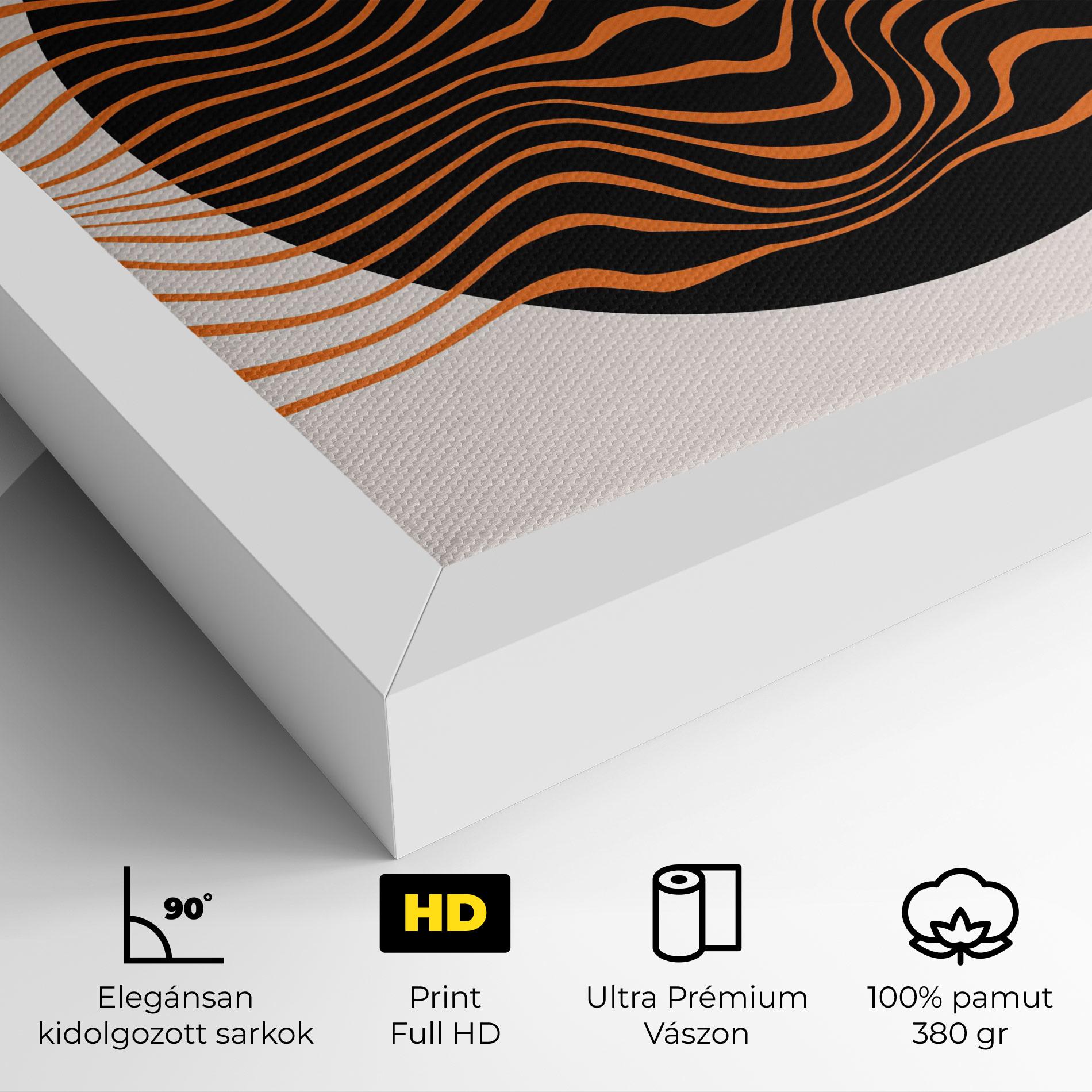 Vászonkép Black Circle mockup 4