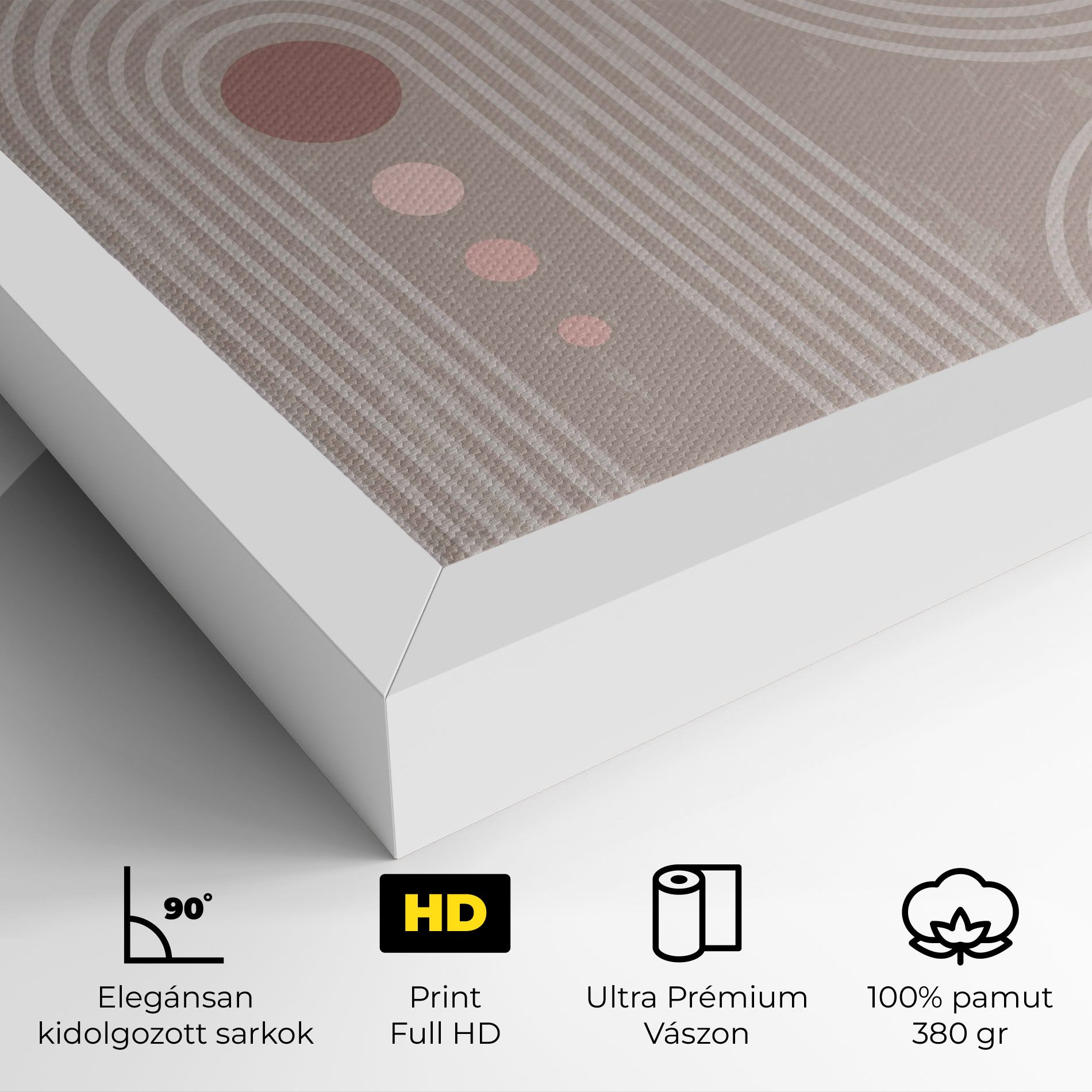 Pink Circle On Cream mockup 4