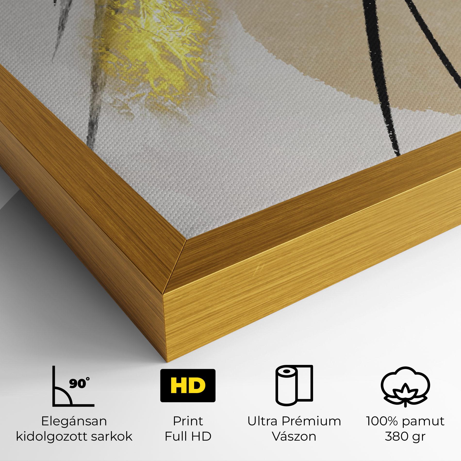 Vászonkép Gold Brush mockup 4