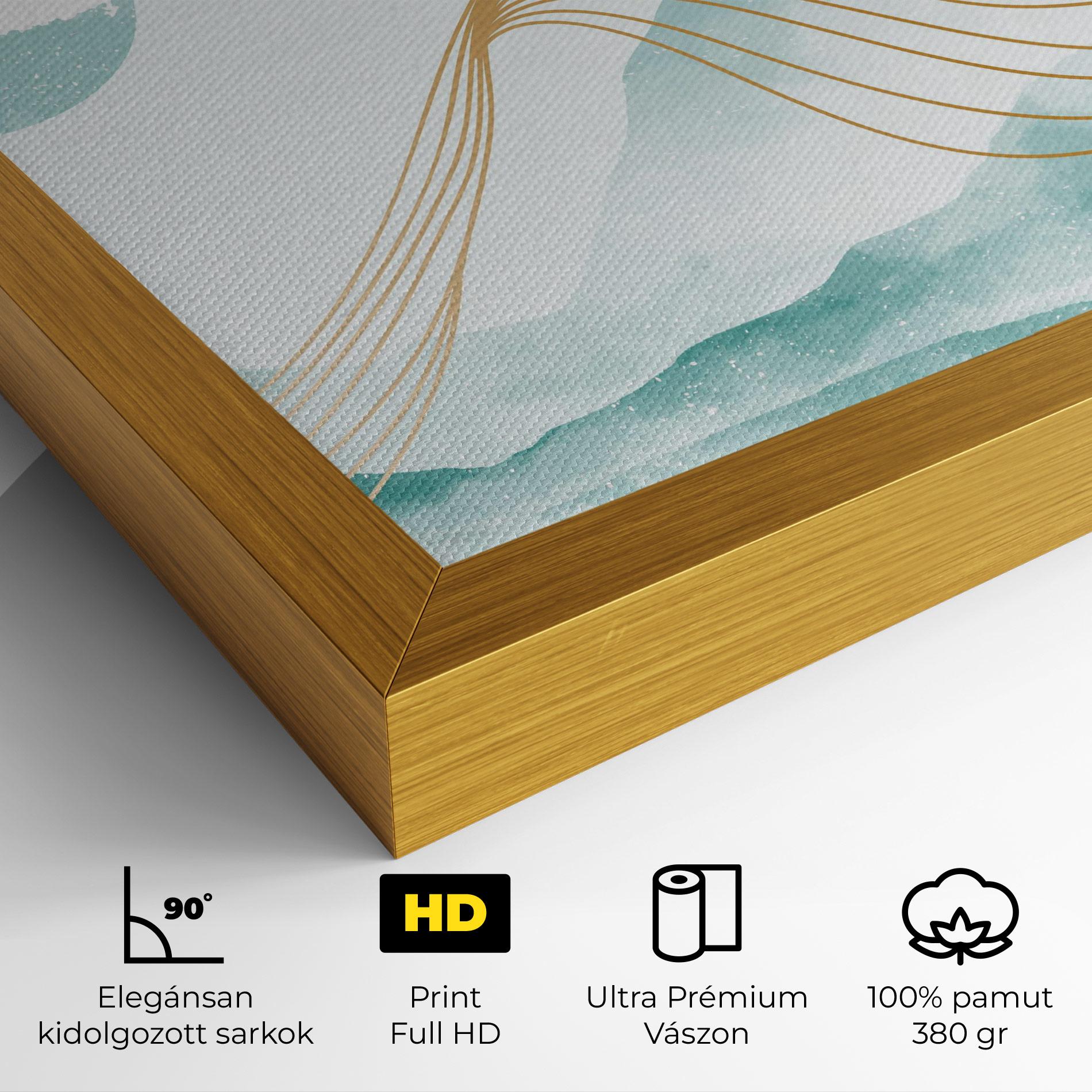 Vászonkép Gold Line Mountain mockup 4